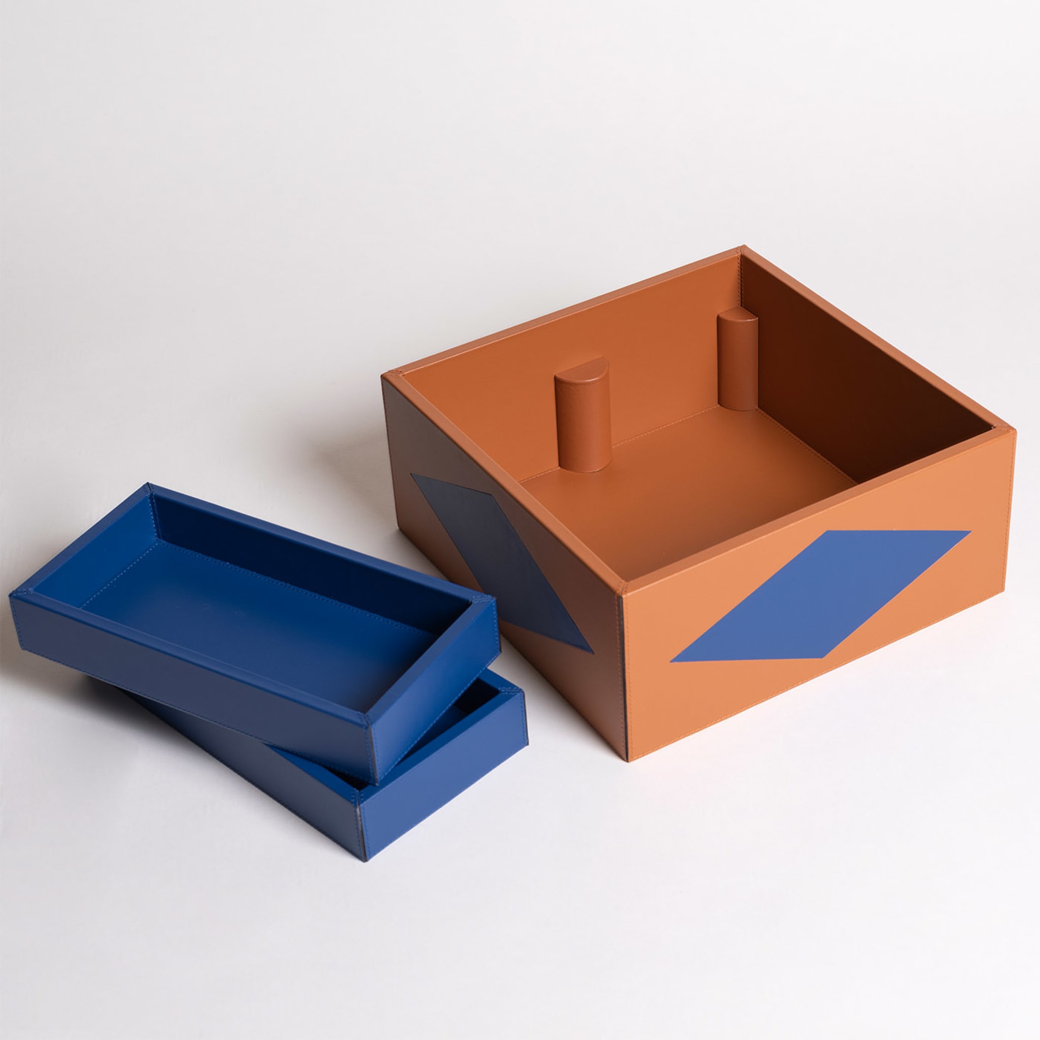 Intarsio Briolette Pecan and Ocean Blue Duo Box - Alternative view 1