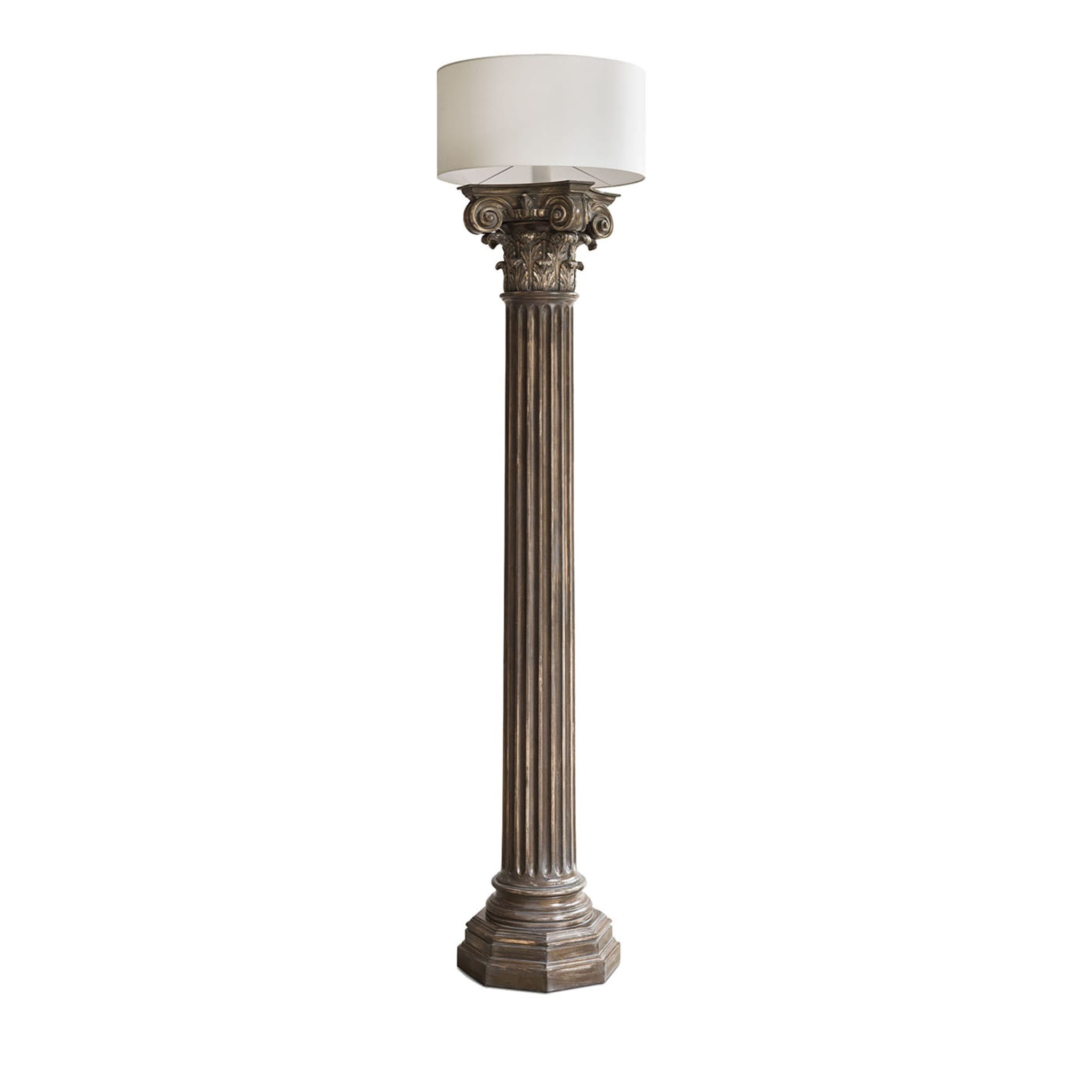 Floor store column lamp