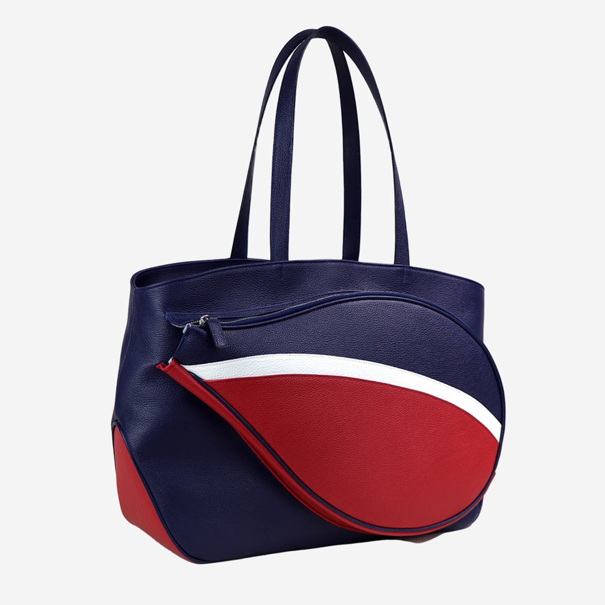 Sport Blue & Red Bag with Tennis-Racket-Shaped Pocket - Alternative view 4
