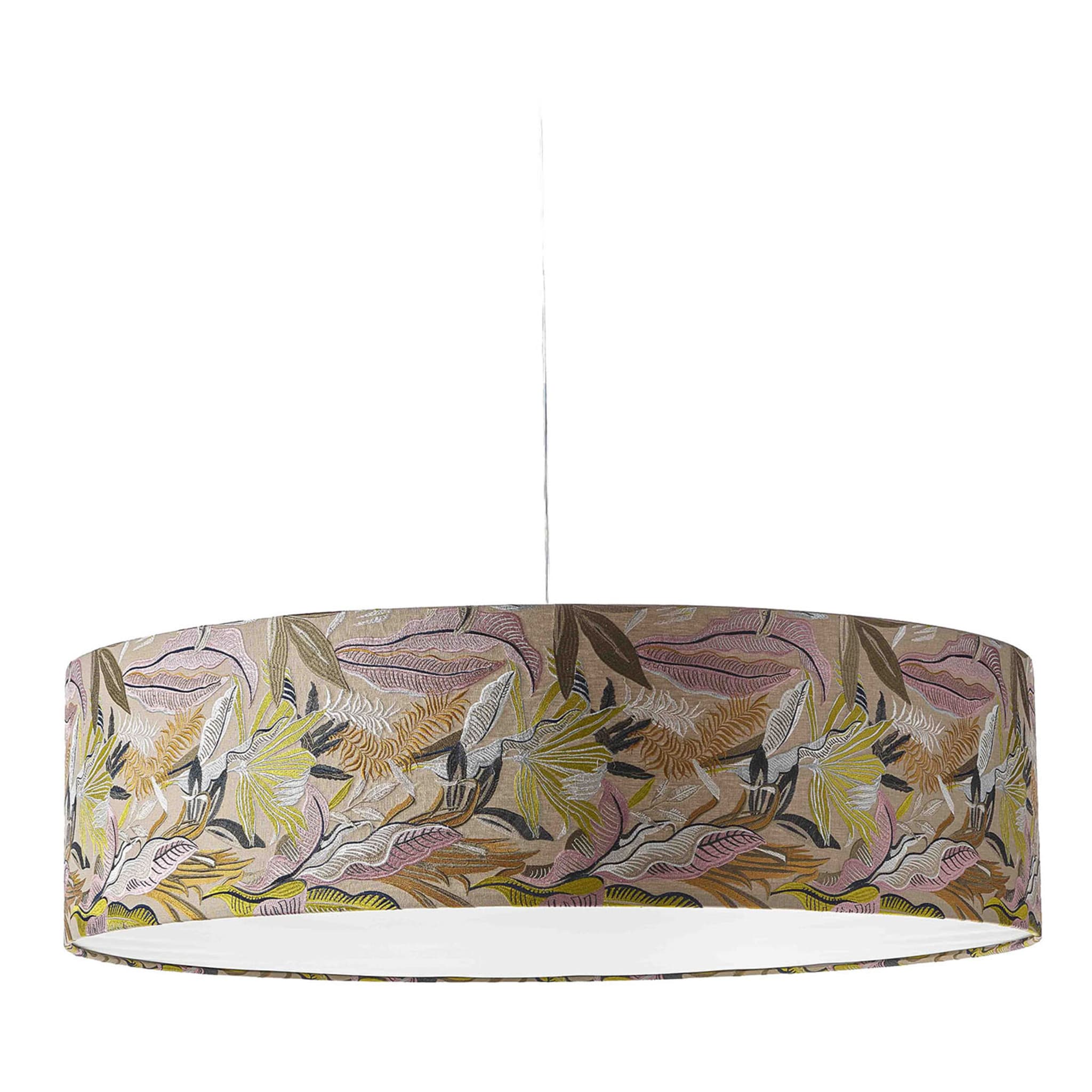 Omega 4_light Floral Drum Pendant Lamp - Main view