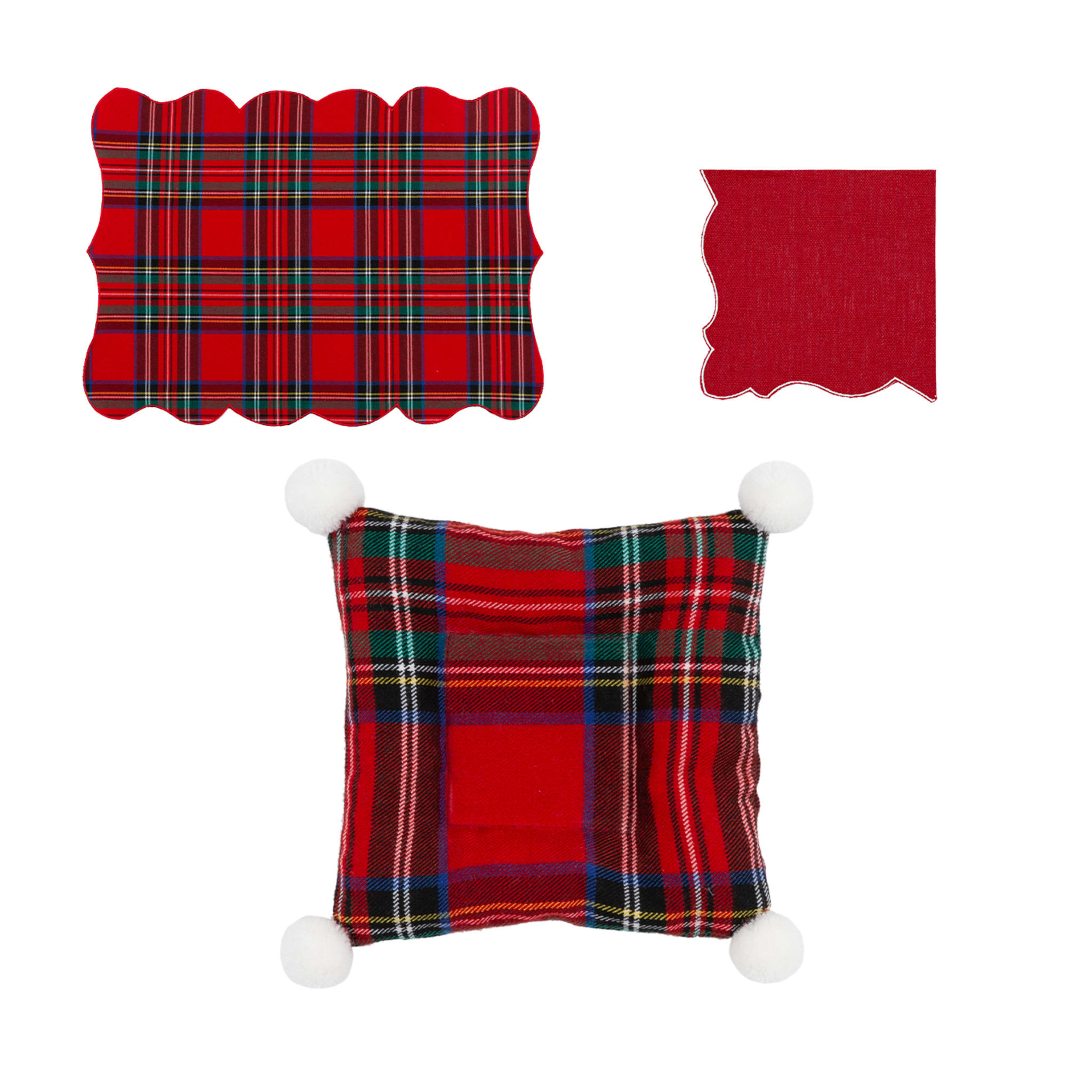 Lea Tartan Set of 1 Placemat, 1 Napkin and 1 Mini Trivet - Main view