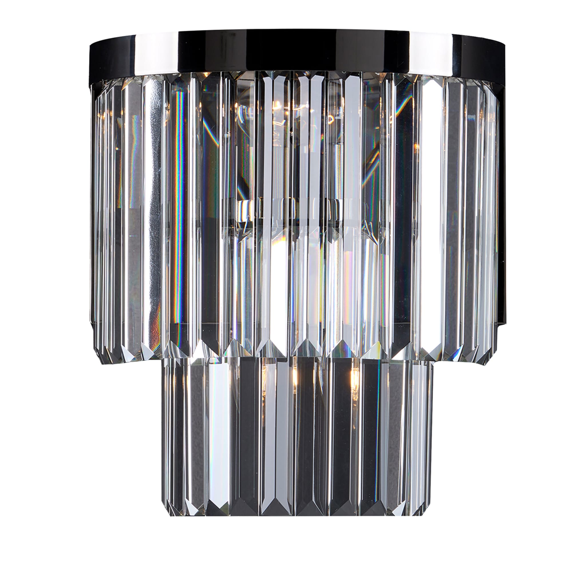 1484- 3 Lights Large Black Wall Sconce - Main view