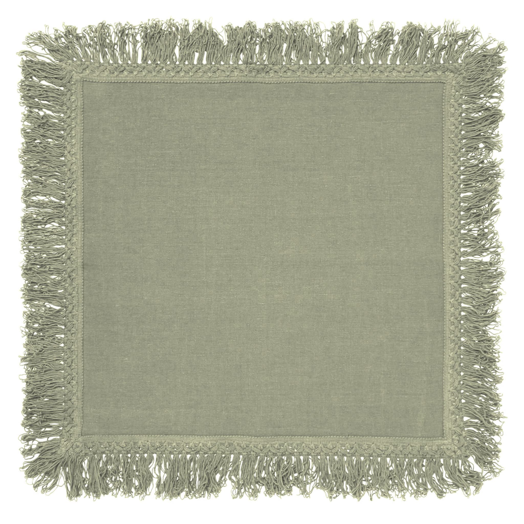 Set of 4 Mint Napkins with Long Fringes - Alternative view 1