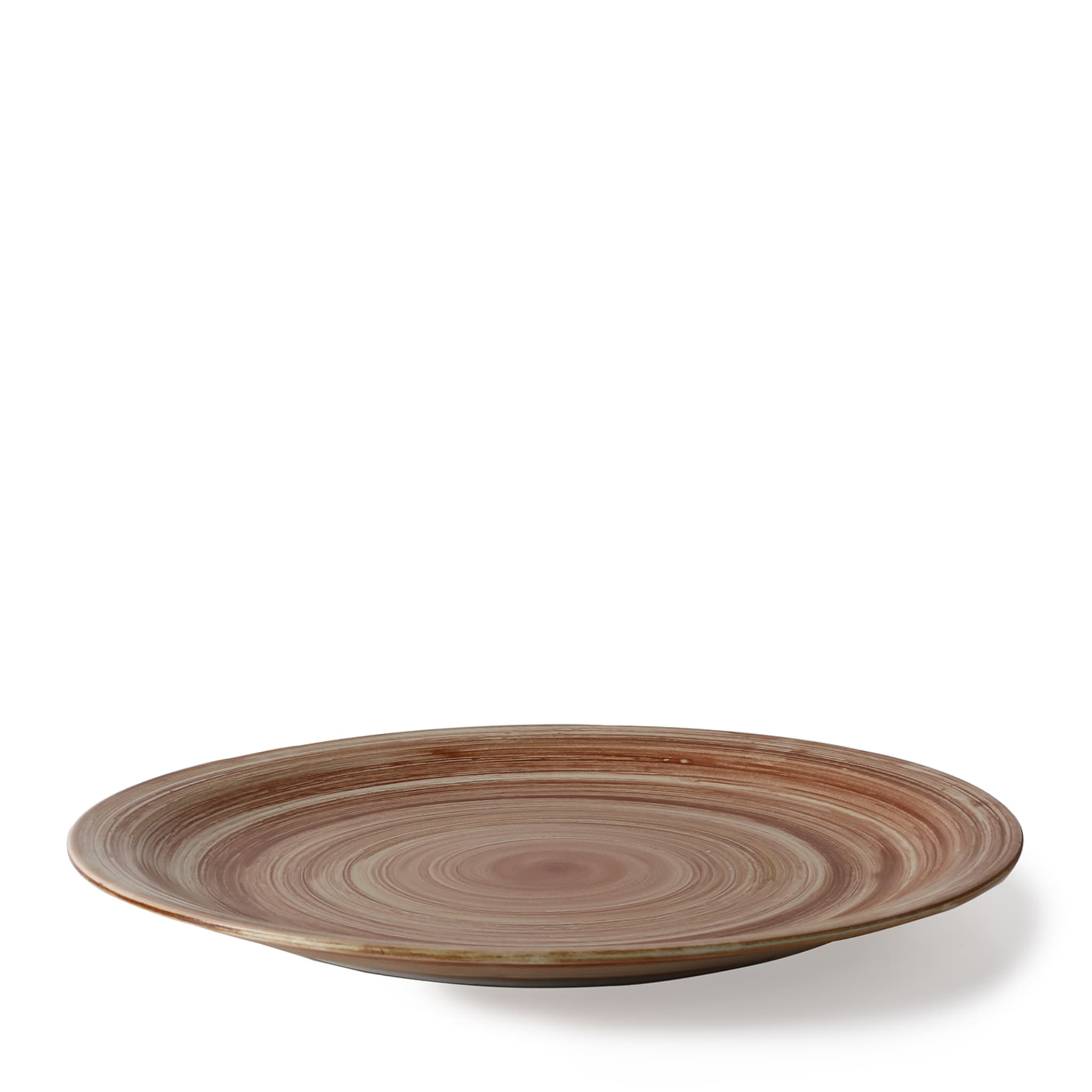 Legno Round Brown Dinner Plate - Alternative view 1