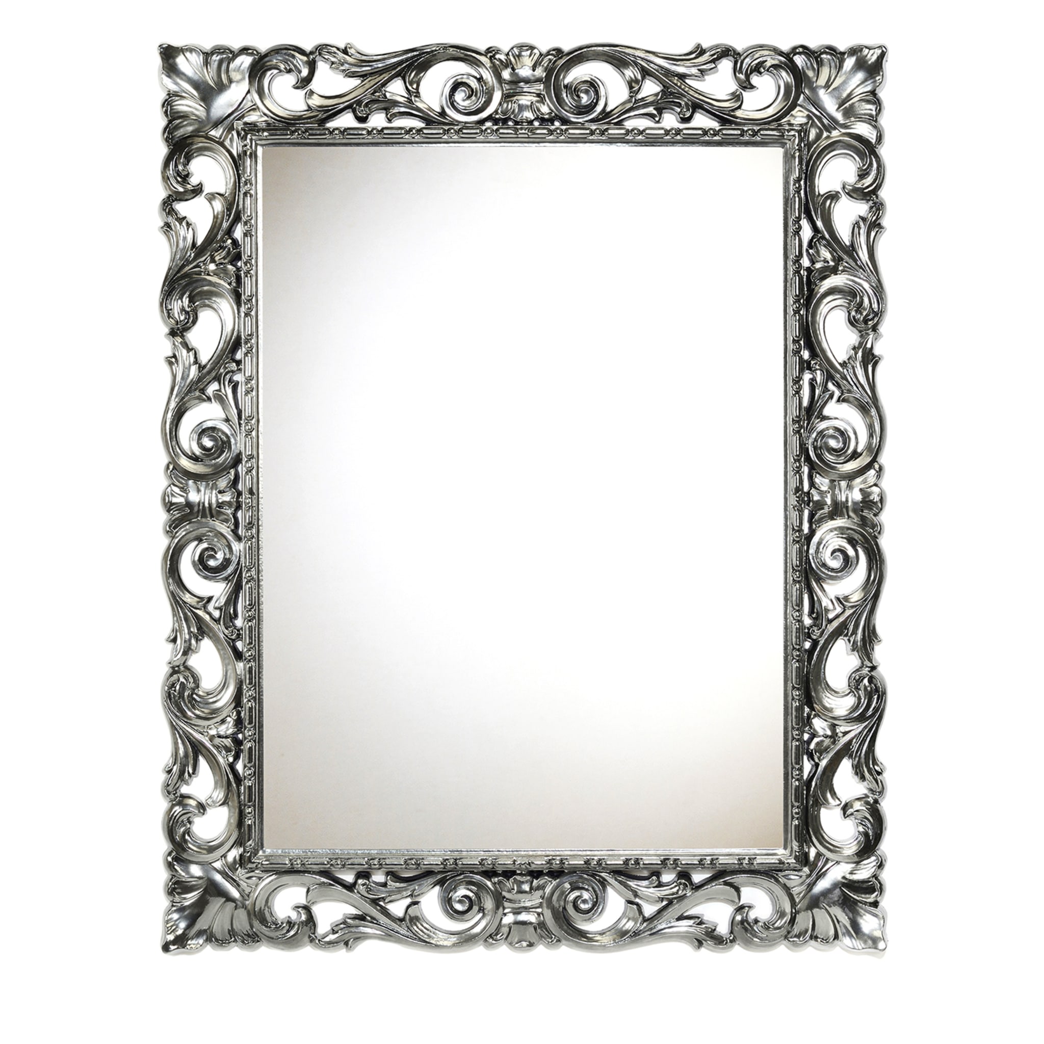 Belgravia Chromed Silver Wall Mirror - Main view
