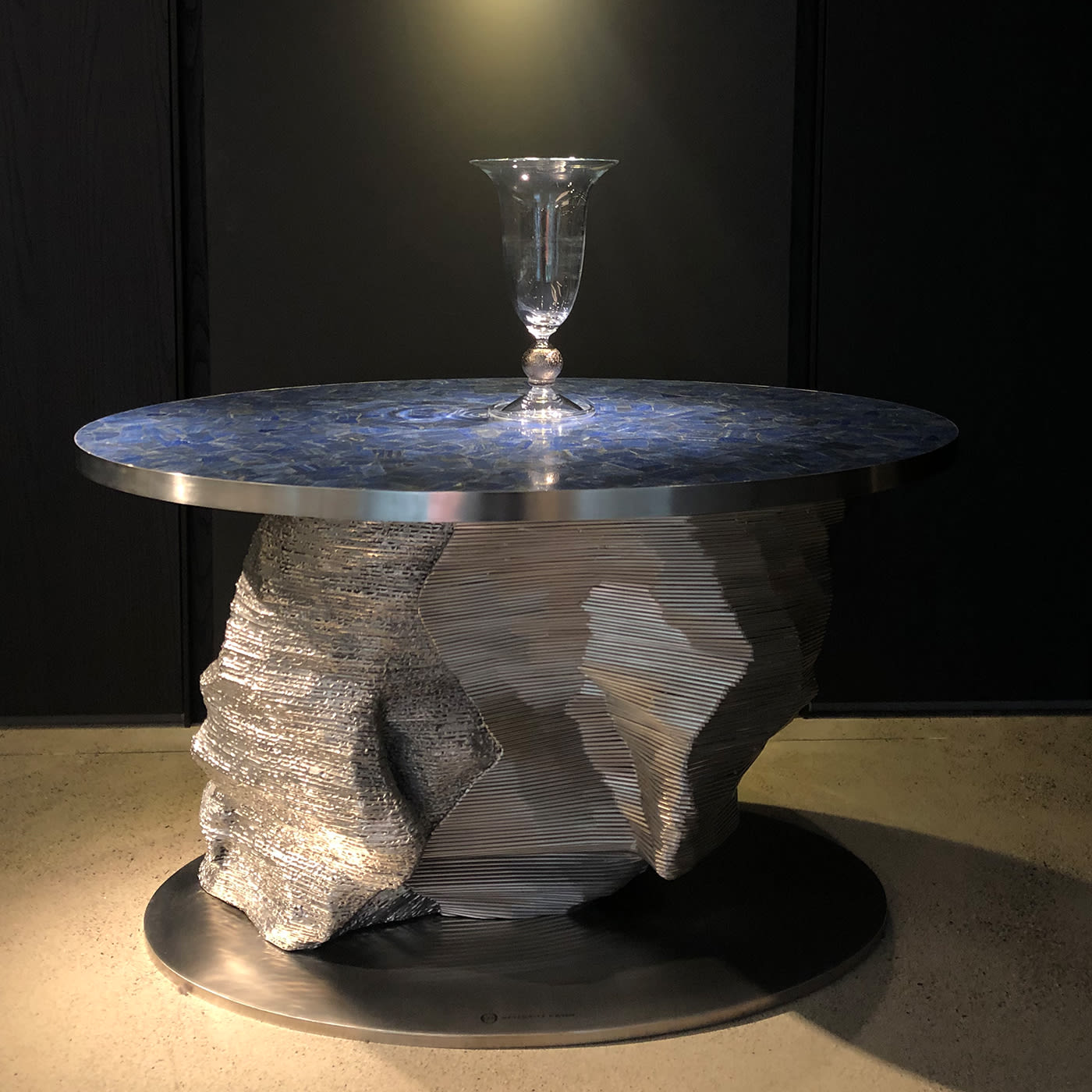 Meteorite N° 4 Table by Giò Pozzi - Officina Della Scala