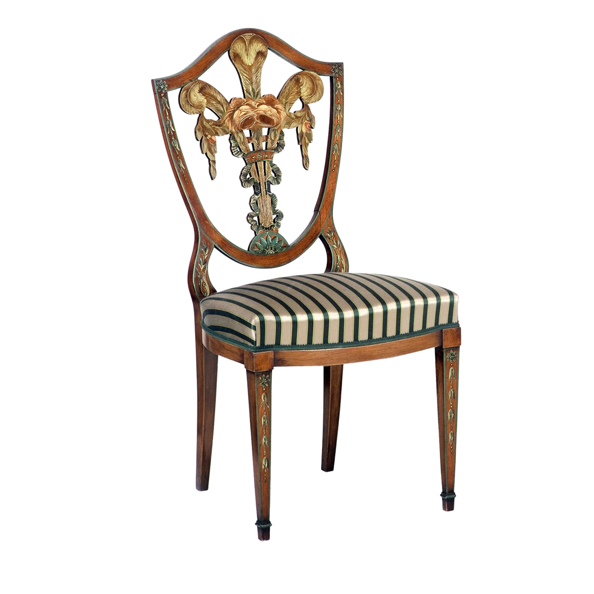 Chaise peinte à la main de style Prince de Galles - Vue principale
