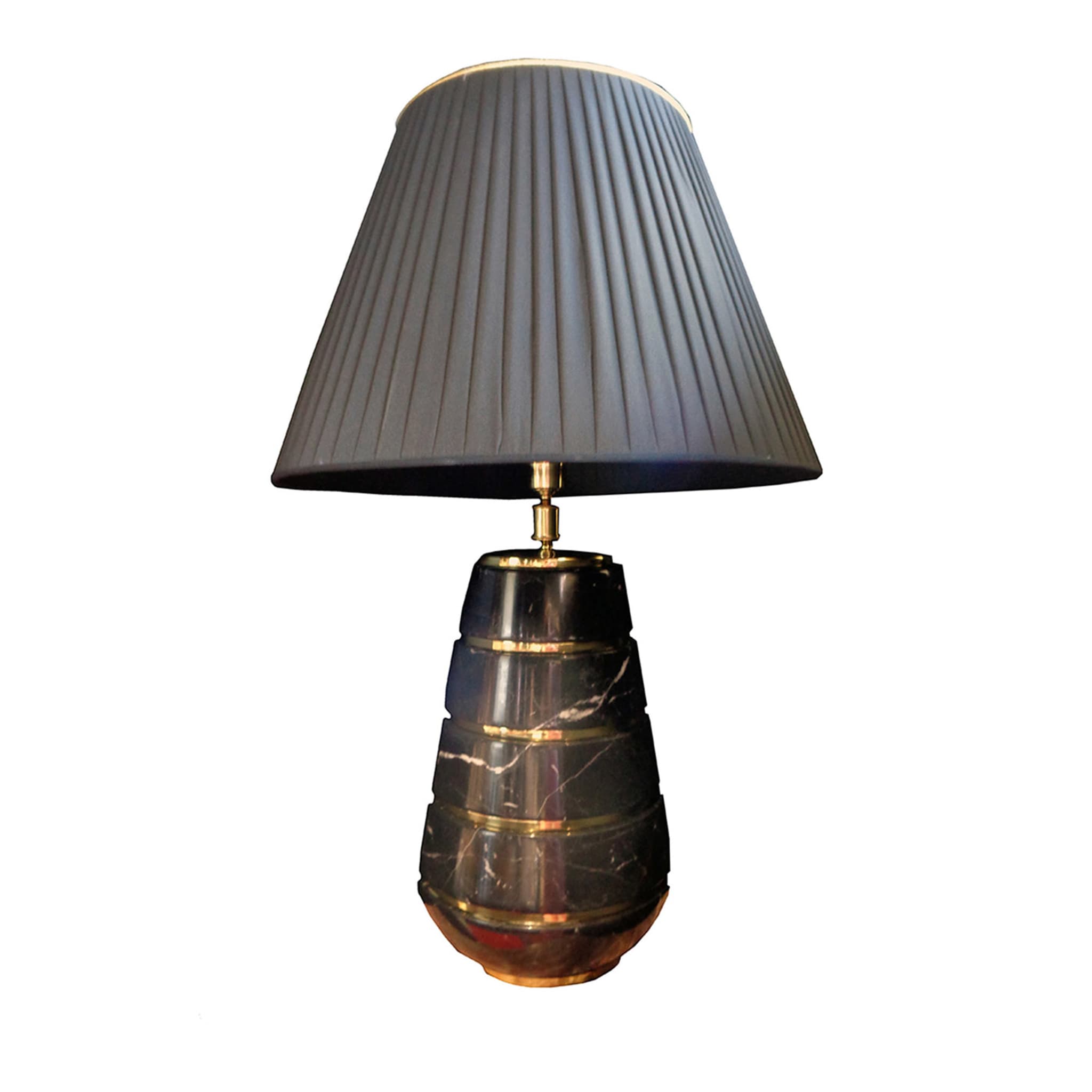 Lumiere 40 Black Marquinia Table Lamp - Main view