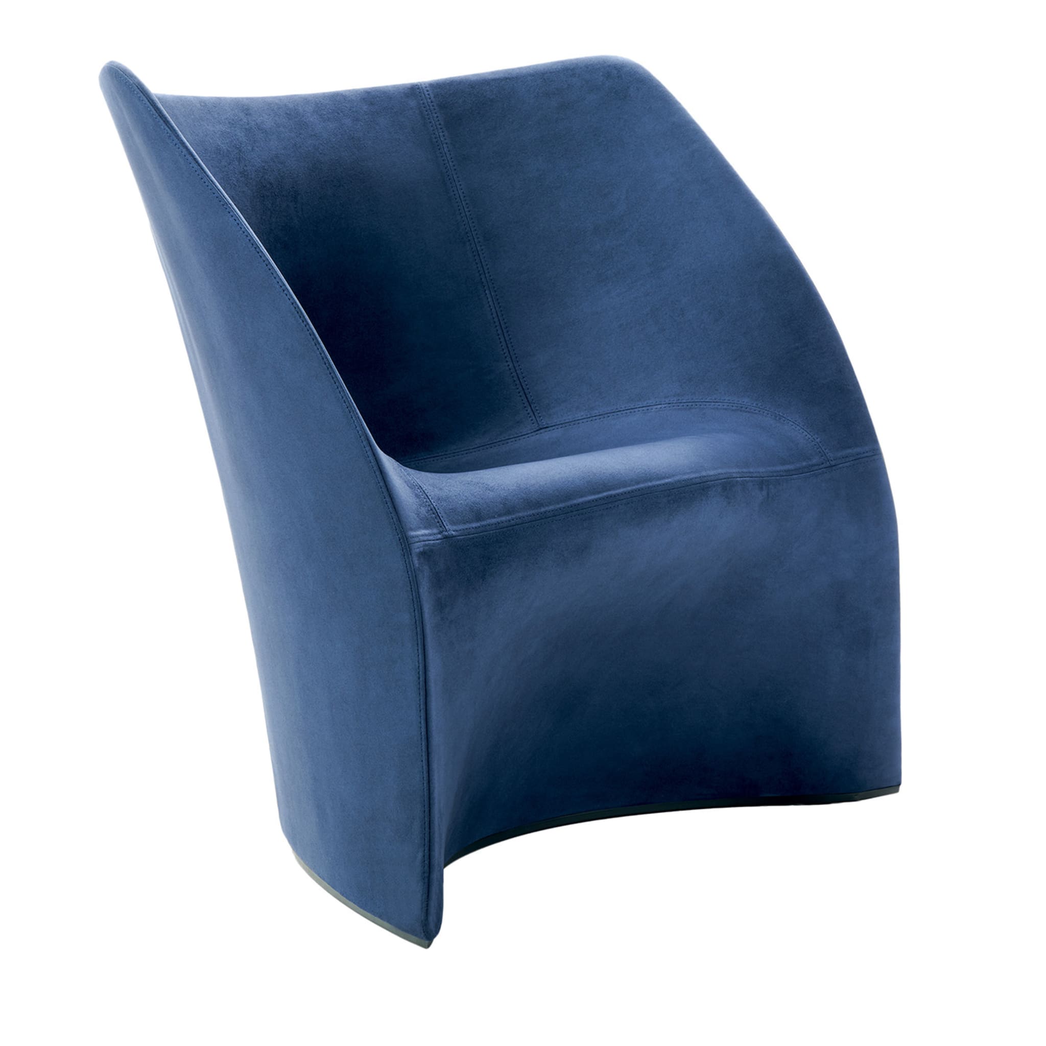 Oyster Blue Armchair by Franco Poli - Main view