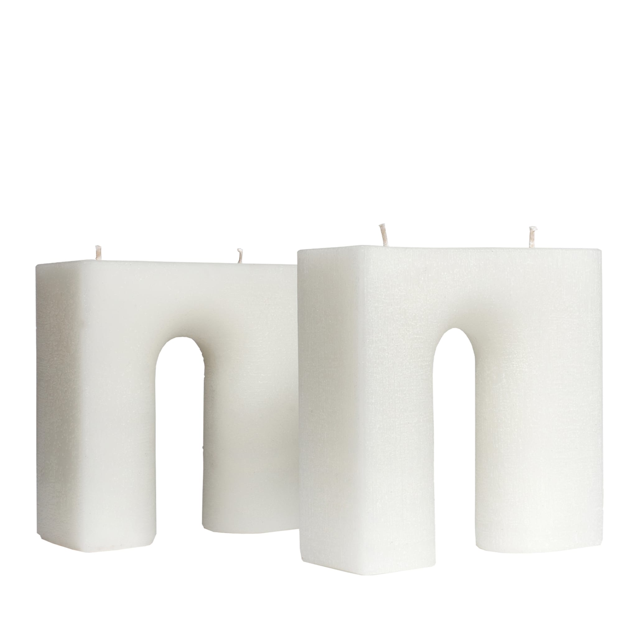 Trionfo Set of 2 White Candles - Main view