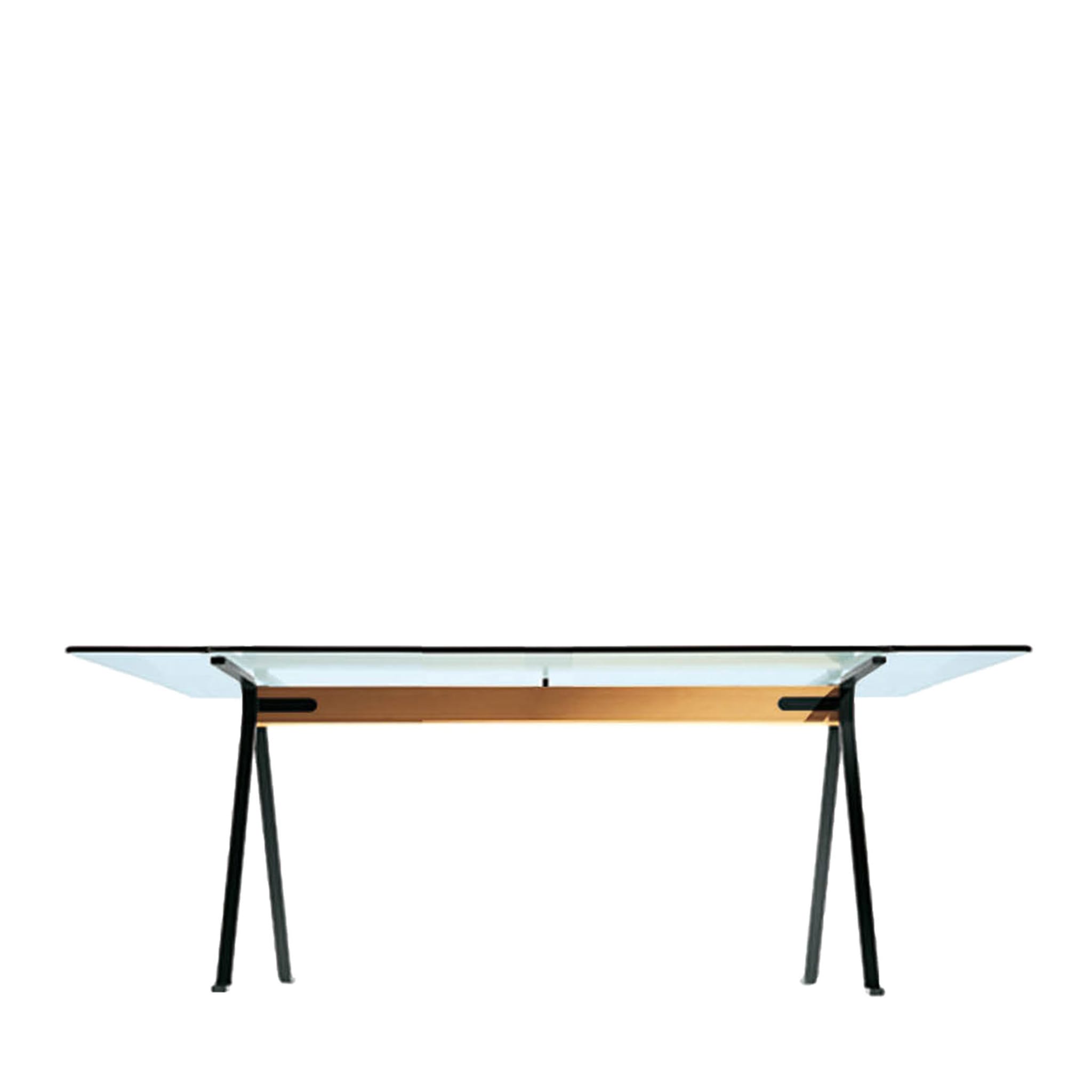 Frate Large Transparent Table by Enzo Mari - Vue principale