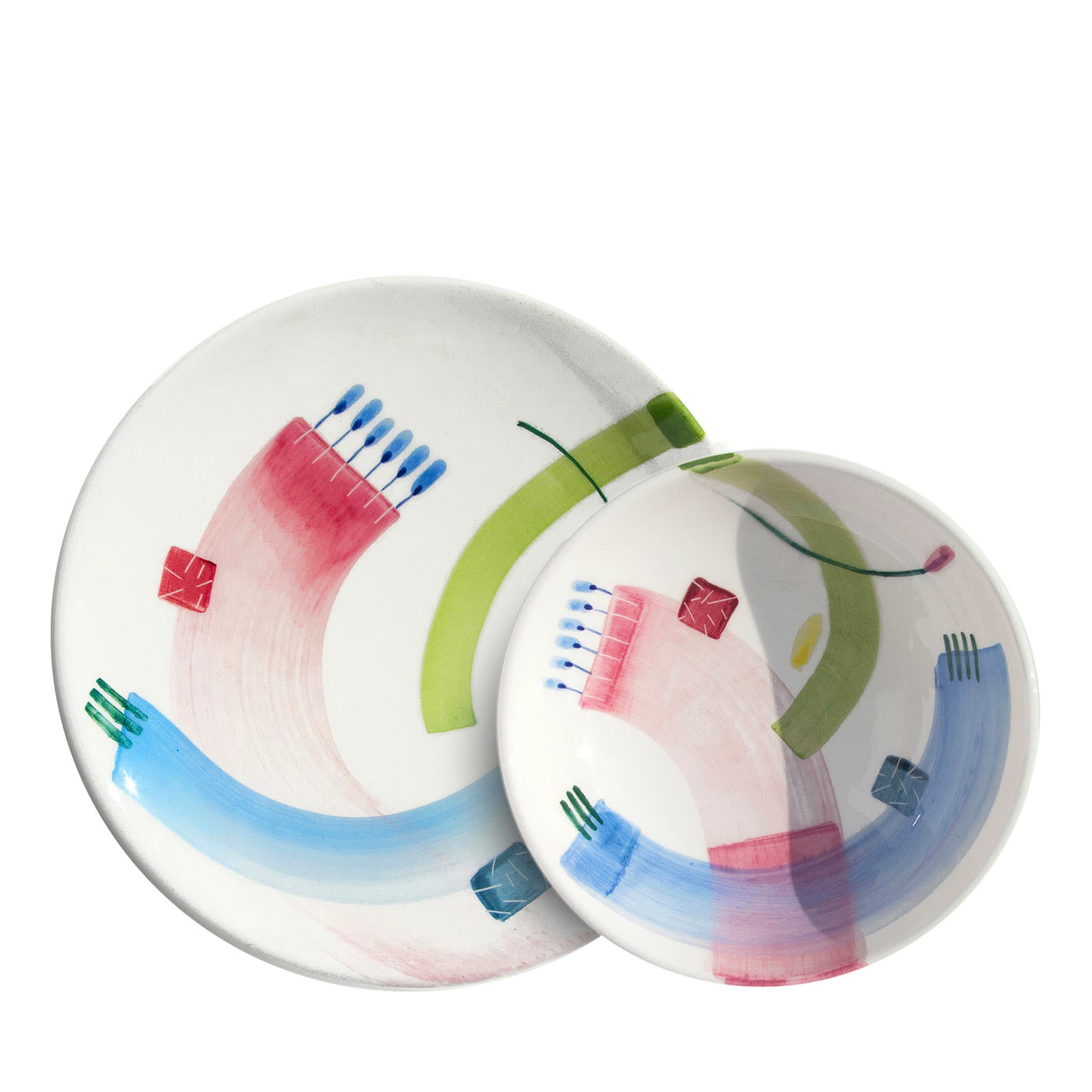 Twist Set Of 2 Dinner & Soup Plates - Main view