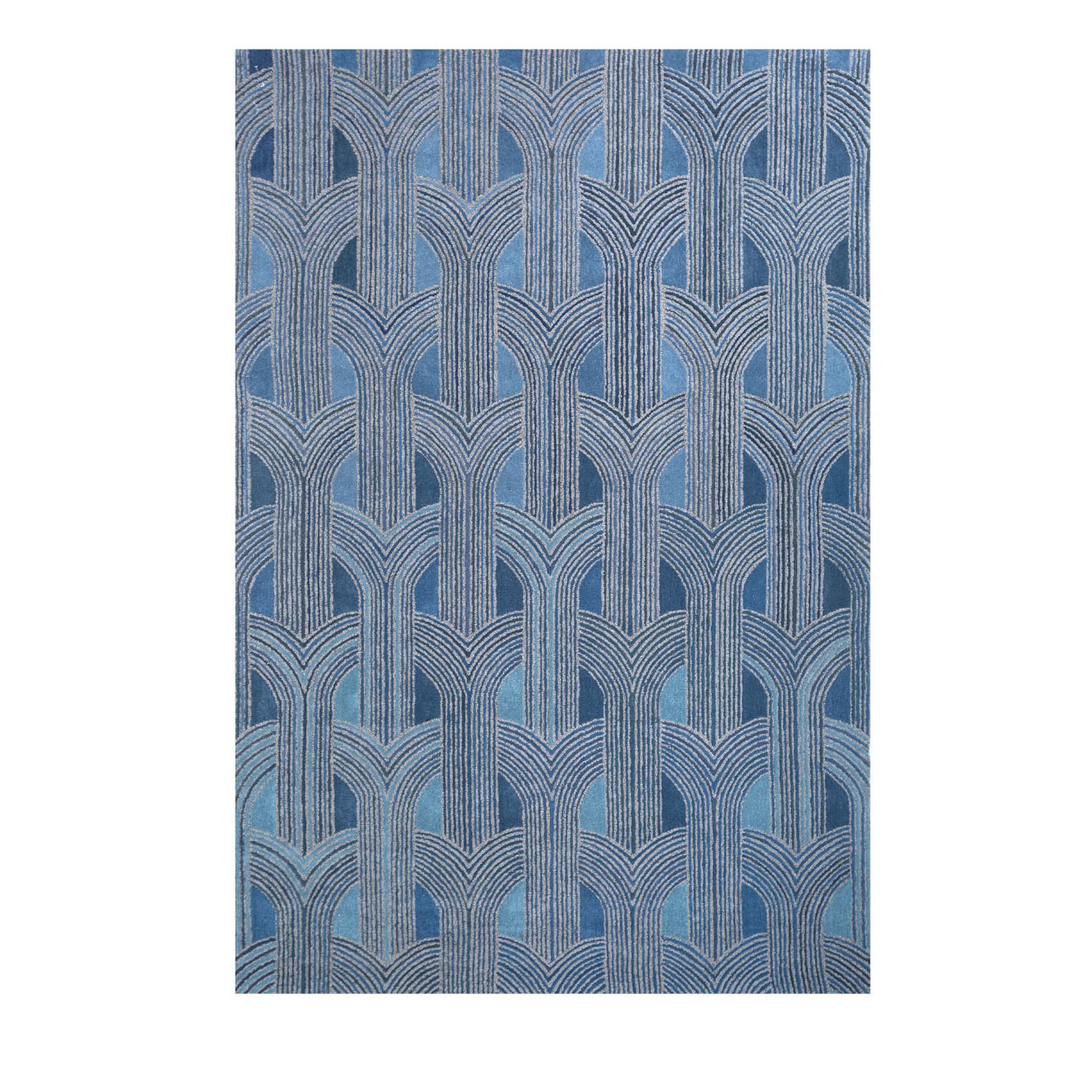Pathways Ocean Blue Blau Mirage Handgetufteter Teppich - Hauptansicht