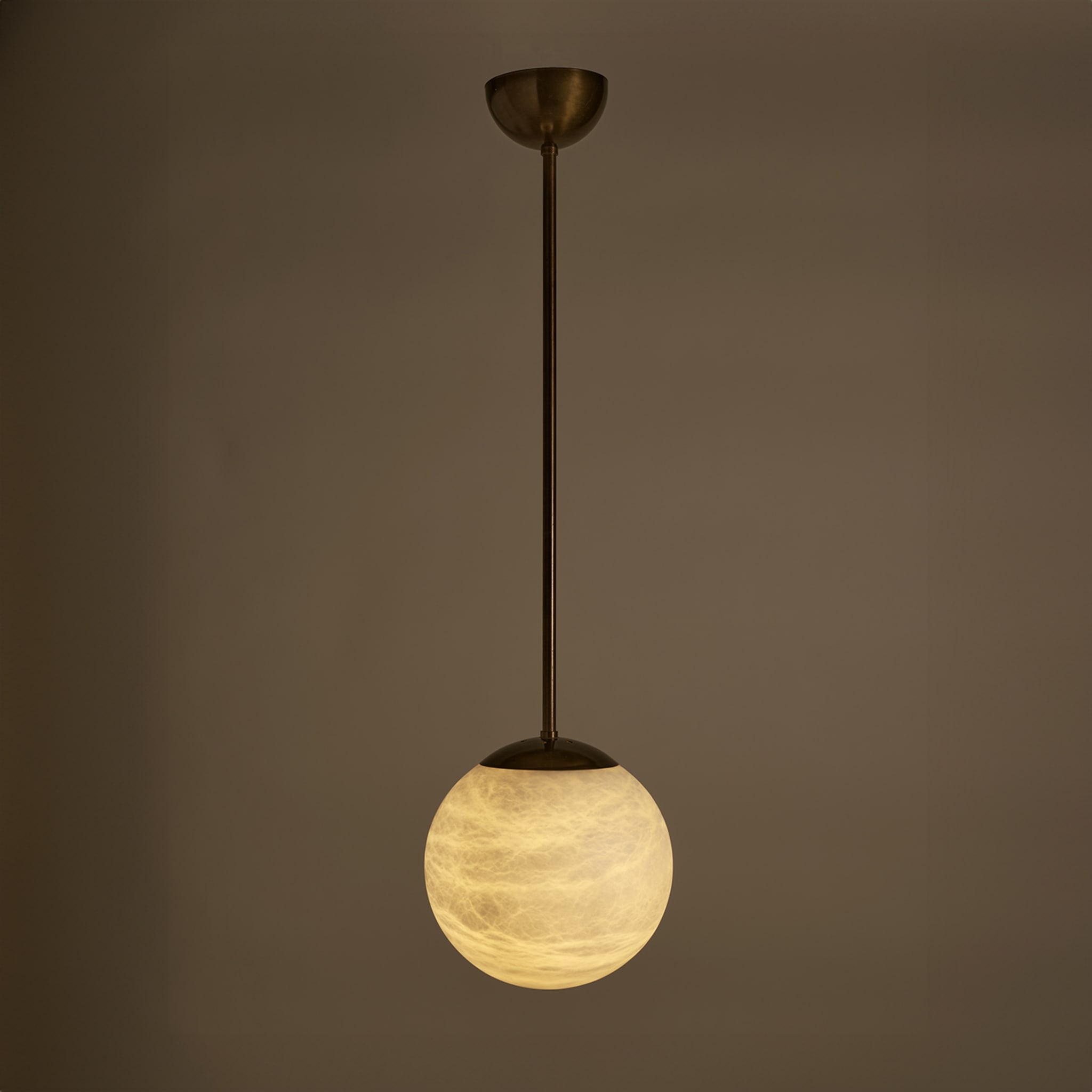 "Maxi Alabaster Moon" Pendelleuchte aus Bronze - Alternative Ansicht 2
