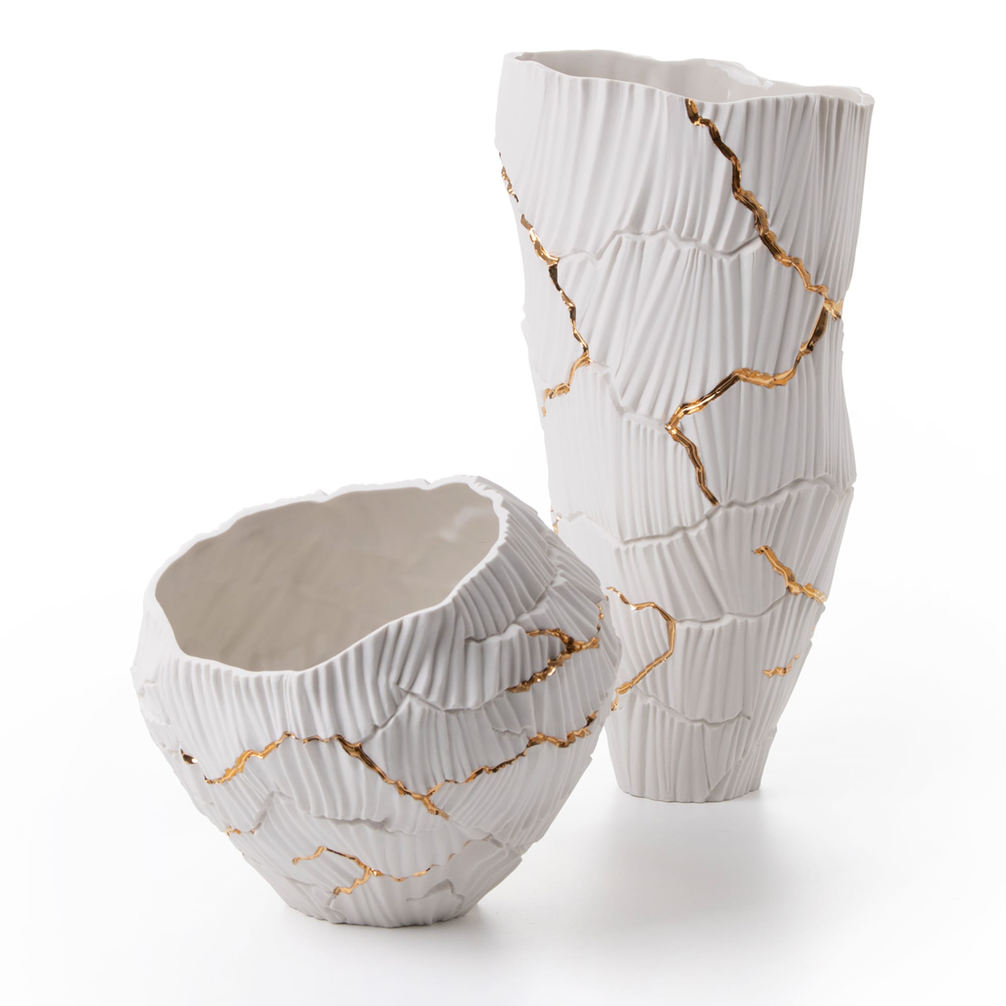 Zefiro Gold Cracks Decorative Bowl - Alternative view 3