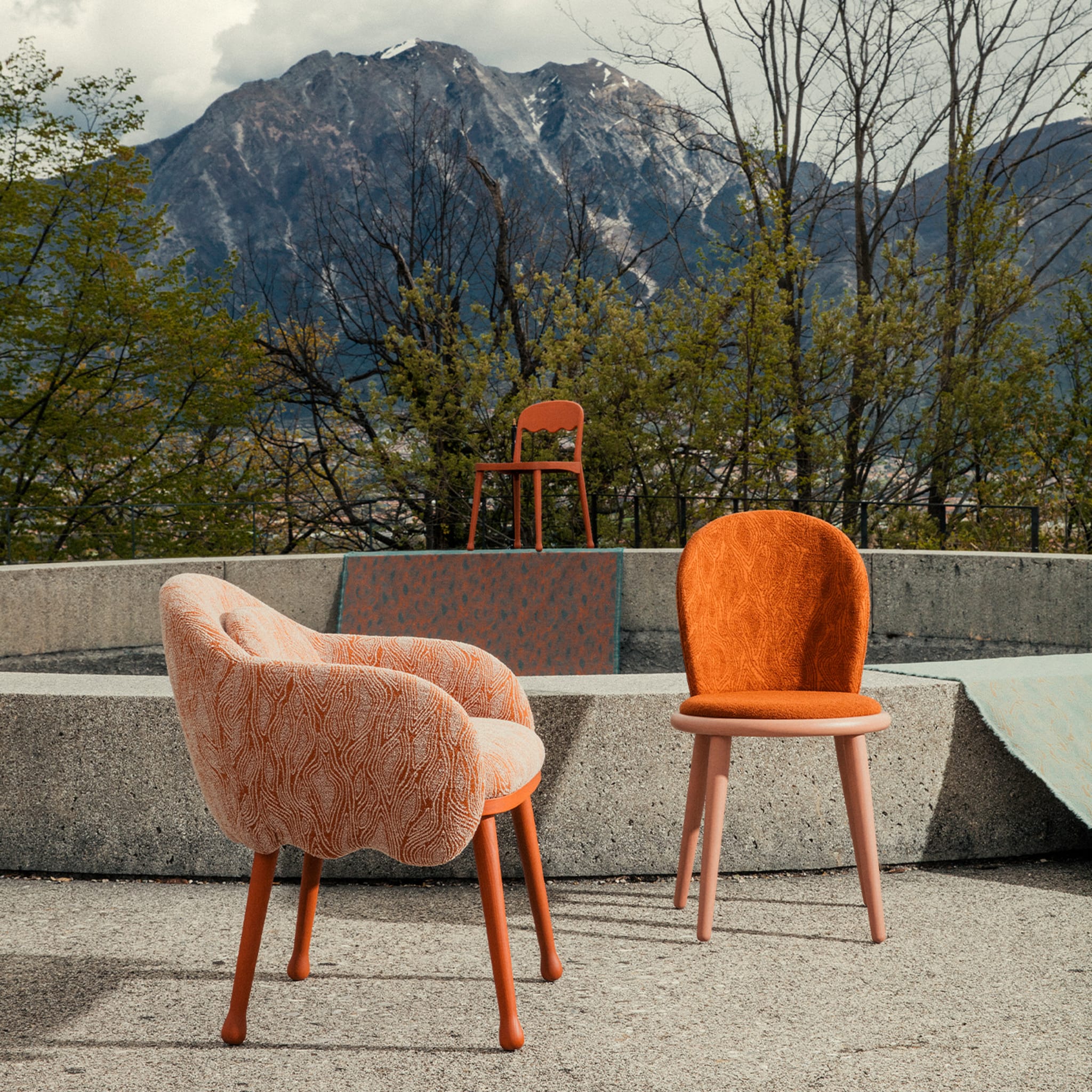 Veretta 921 Orange Chair by Cristina Celestino - Alternative view 1