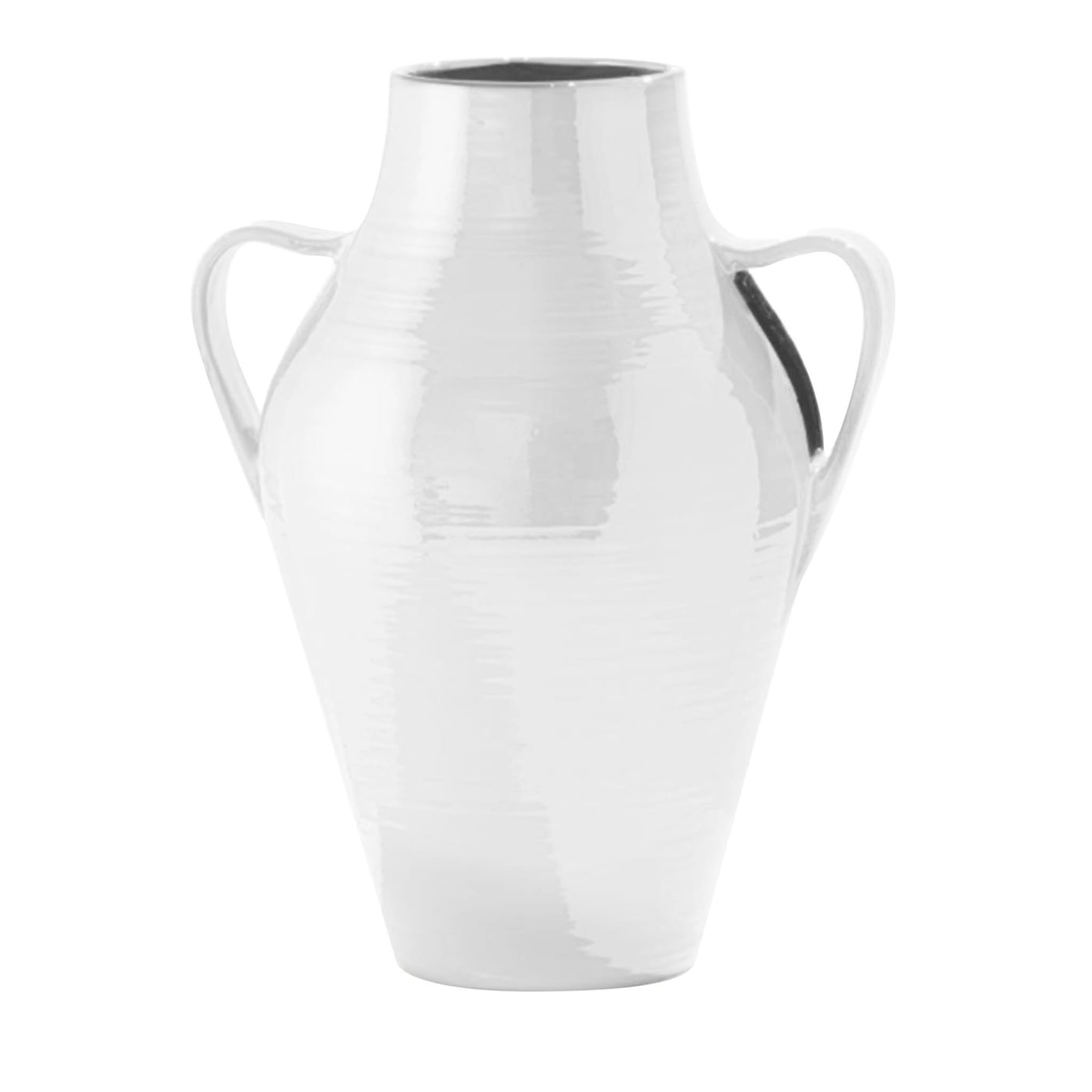 Quartara White Amphora Vase - Main view
