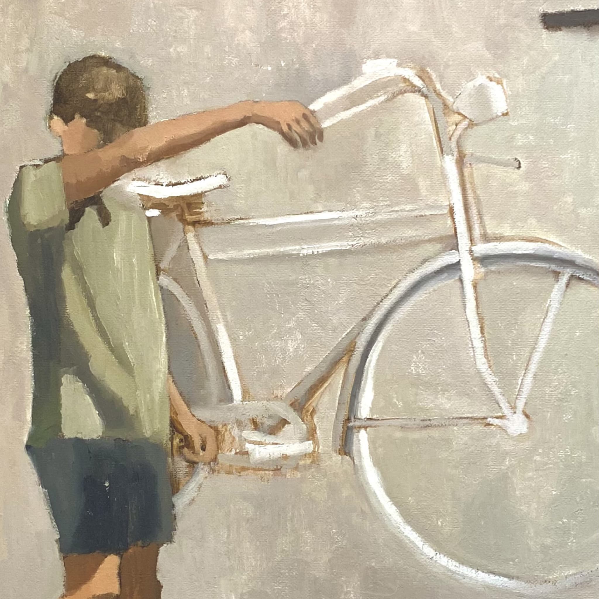La Bicicletta Oil Painting - Alternative view 3