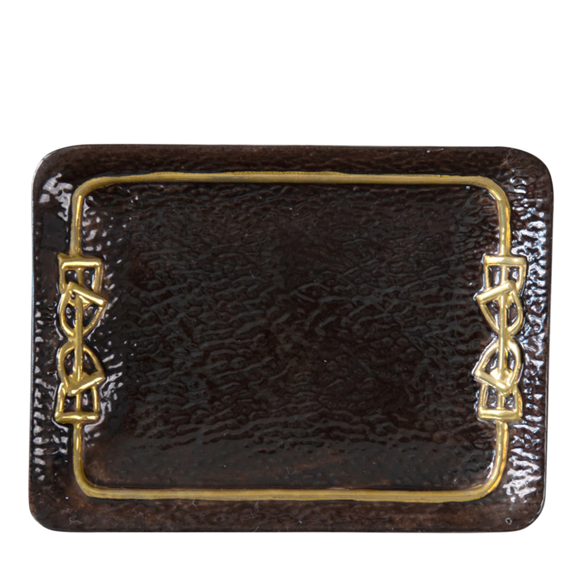 DRESSAGE SOAP DISH - BLACK AND GOLD - Main view