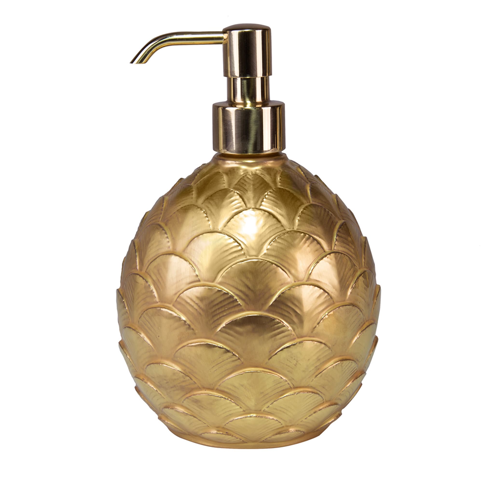 ROUND PEACOCK SOAP DISPENSER - GOLD - Main view