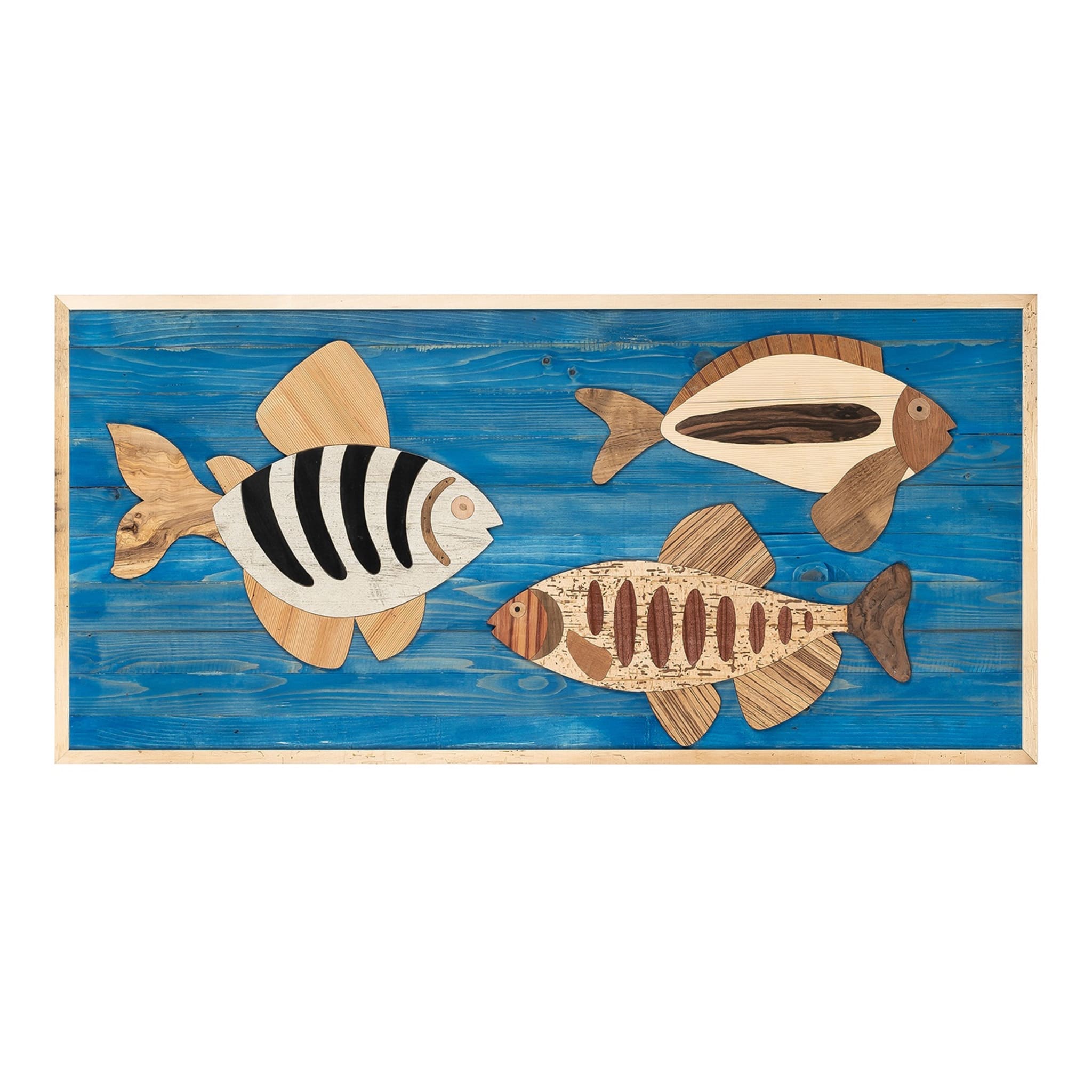 Dekorative Platte mit Fischintarsien - Hauptansicht