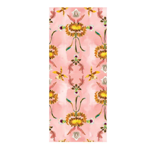 Pink Flower Grotesque Wallpaper Camere Collection Texturae | Artemest