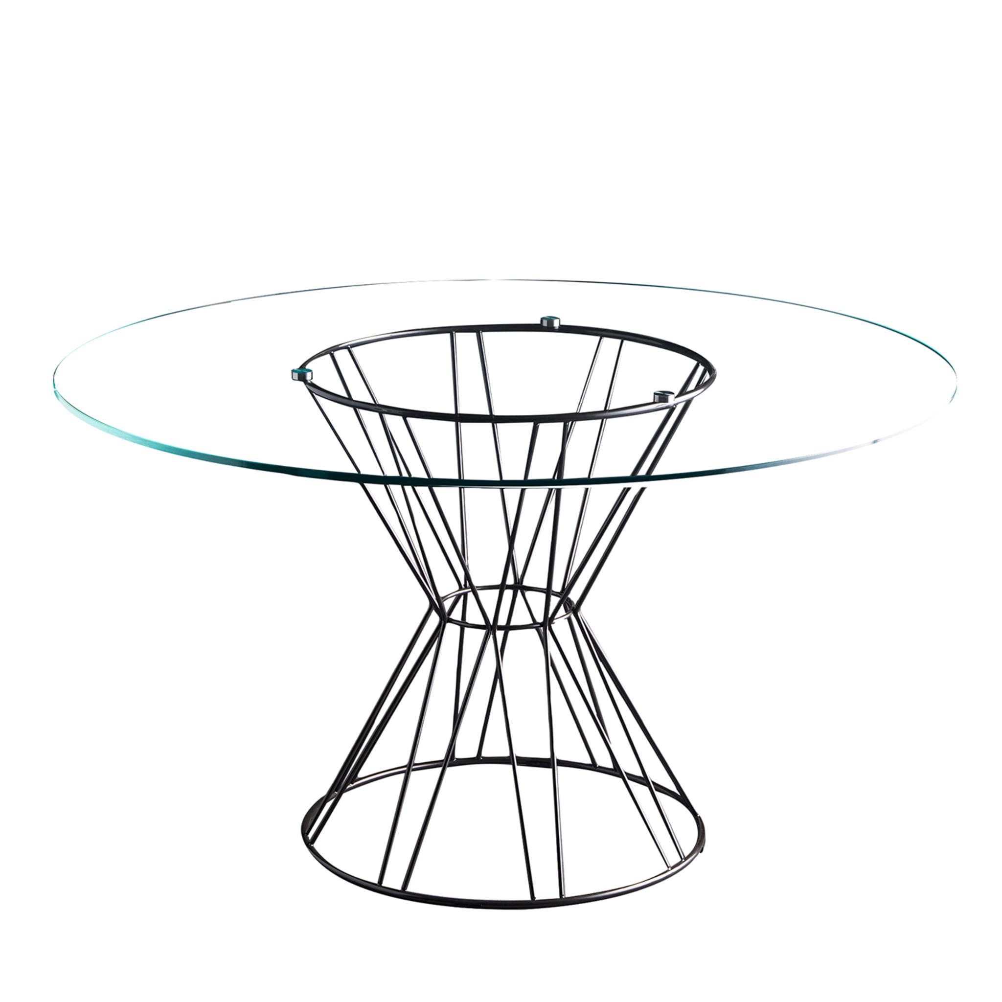 Table Circus avec plateau en cristal de Fauciglietti Engineering - Vue principale