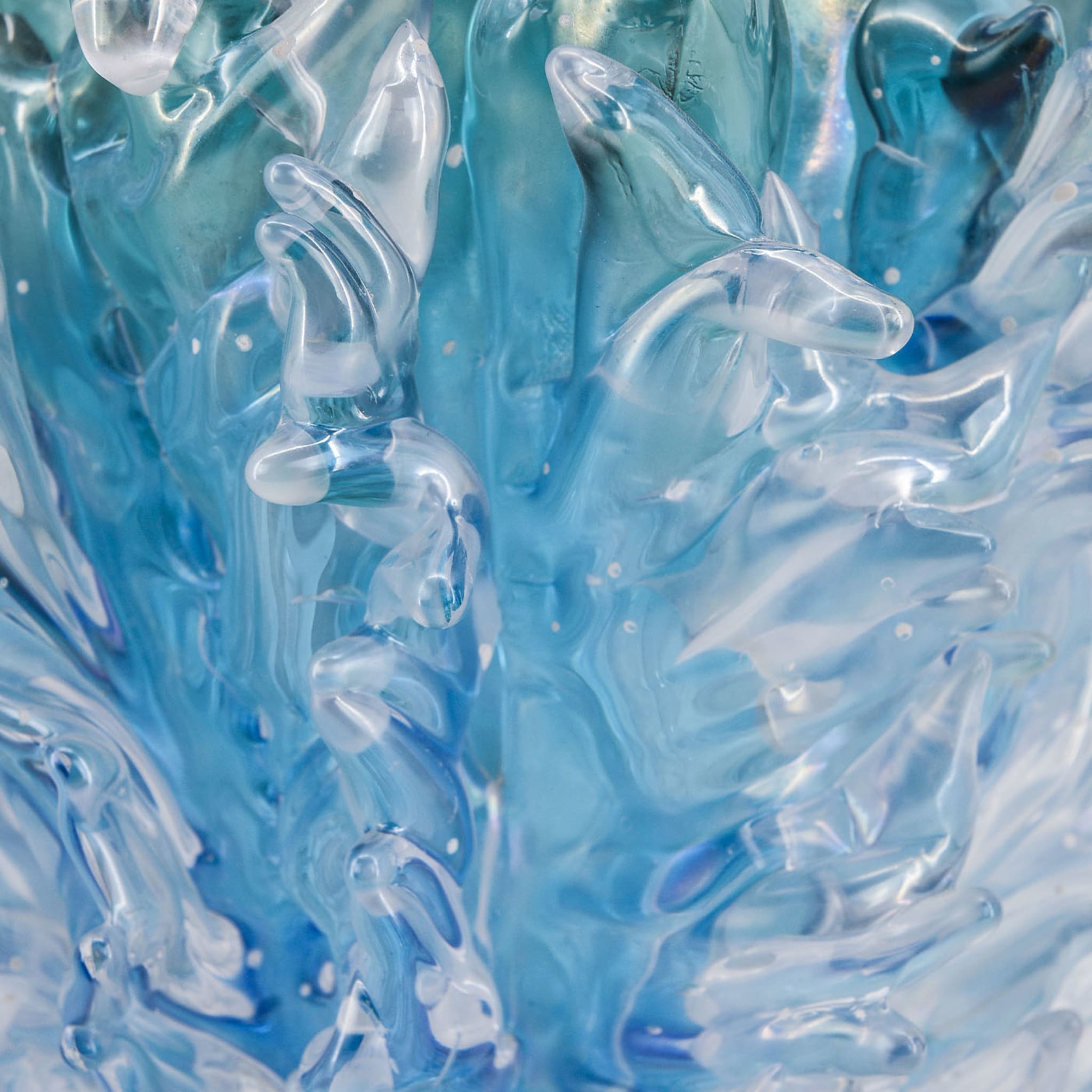 Plume Blau &amp; Transparent Vase - Alternative Ansicht 2