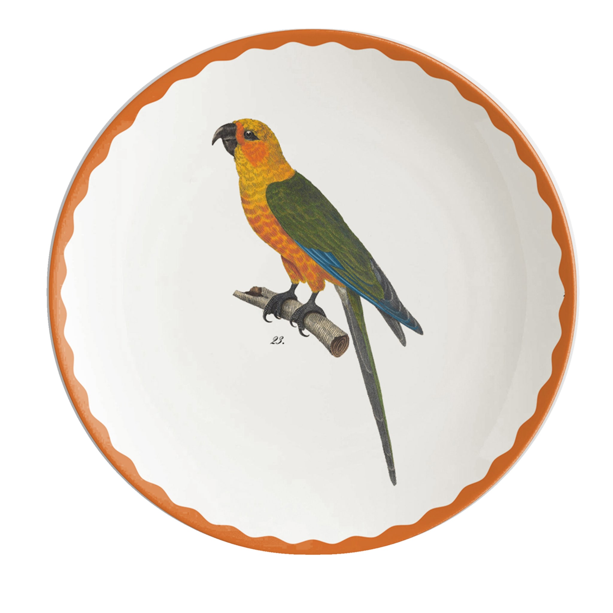Cabinet De Curiosités Set Of 2 Porcelain Bread Plates With Birds - Main view