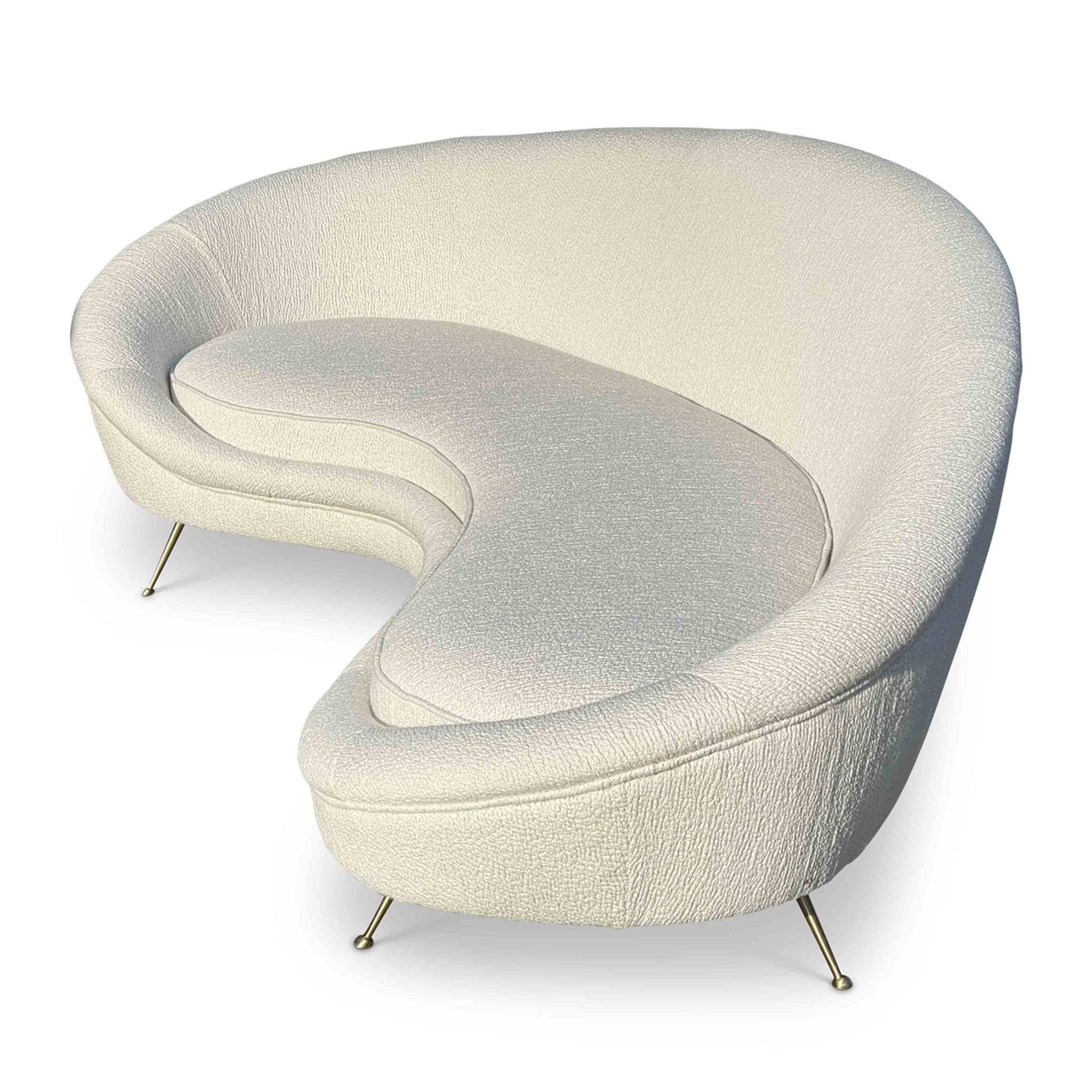 Ico White Curved Sofa - Alternative view 1