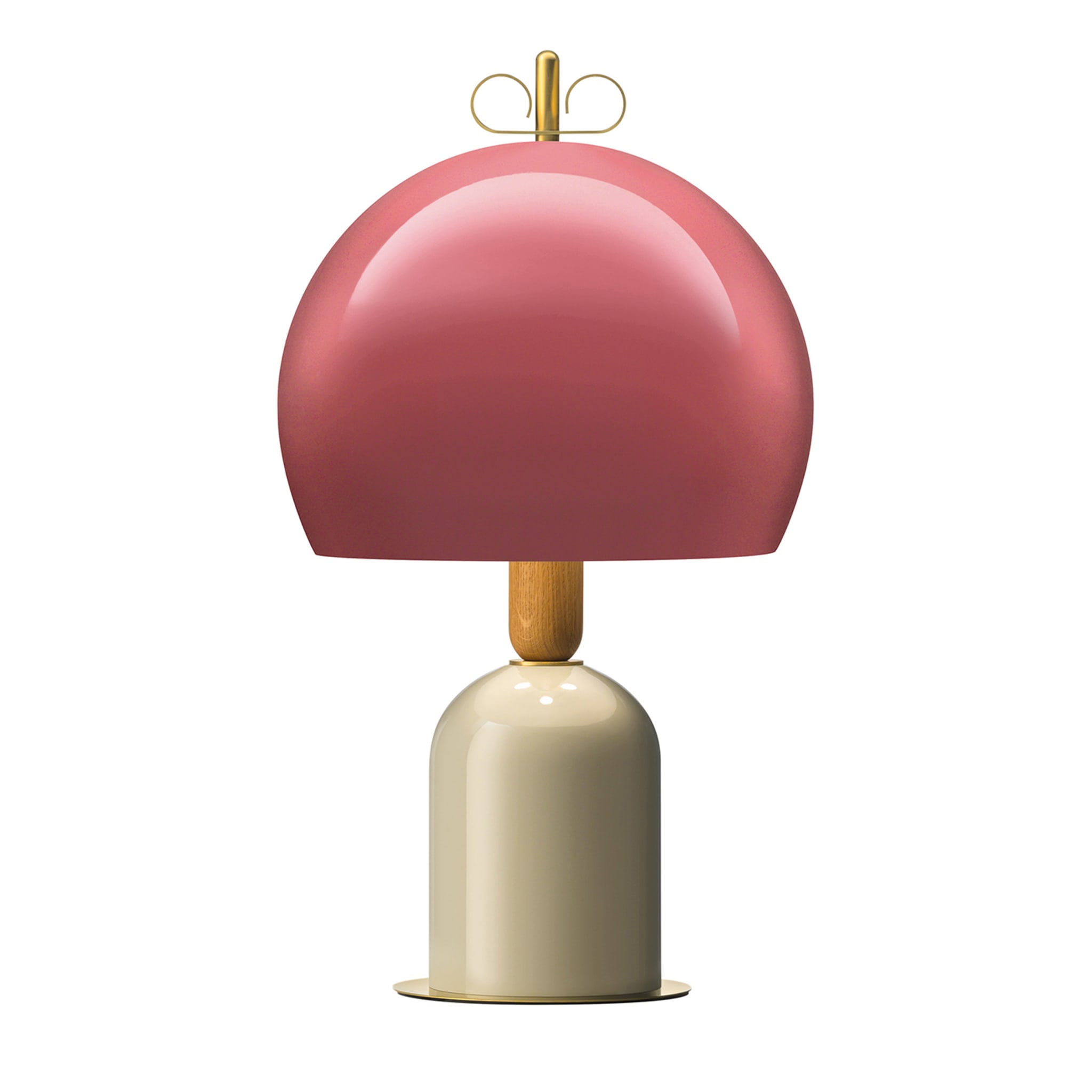 Bon Ton Rounded Pink Table Lamp by Cristina Celestino - Main view