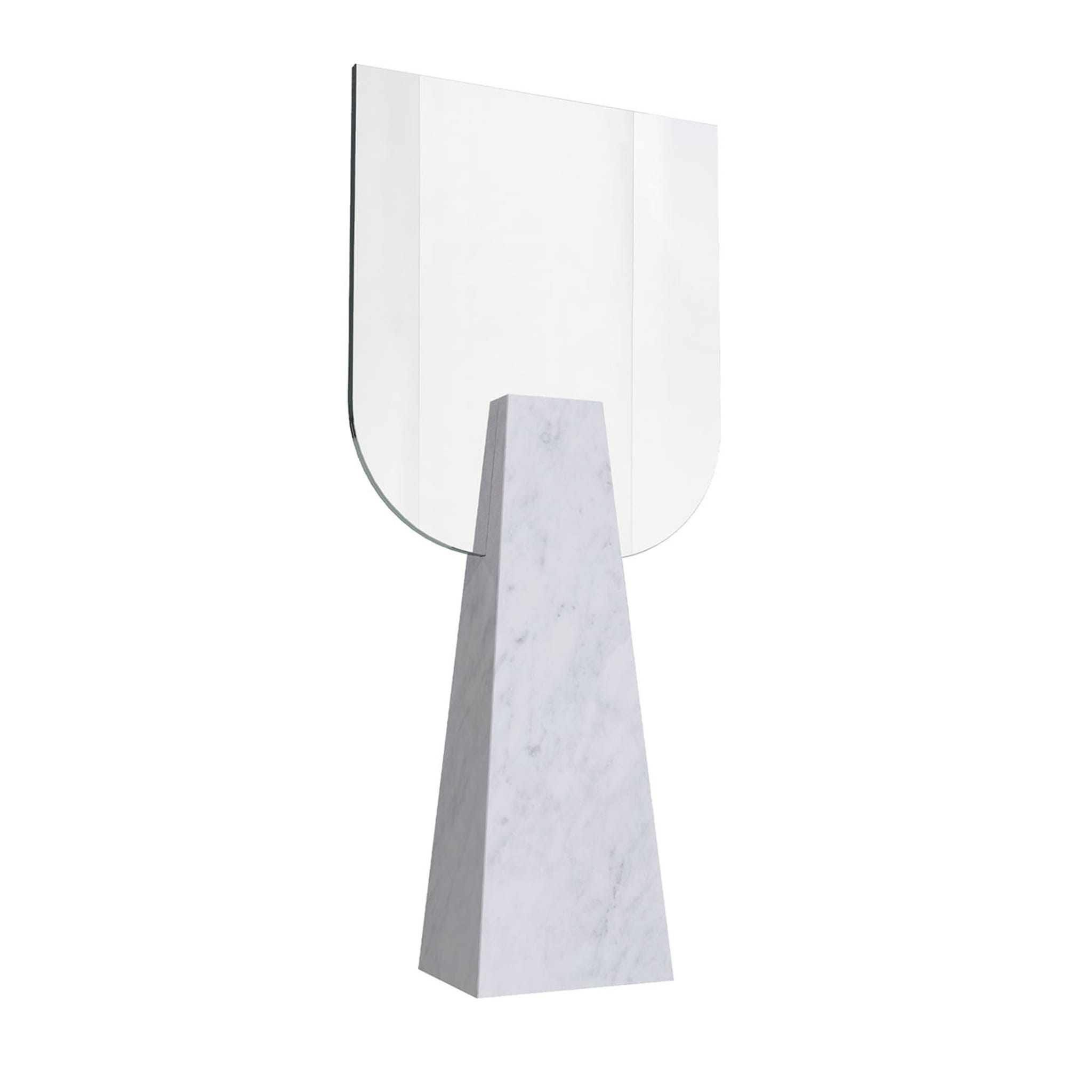 Ophelia White Carrara Table Mirror - Main view
