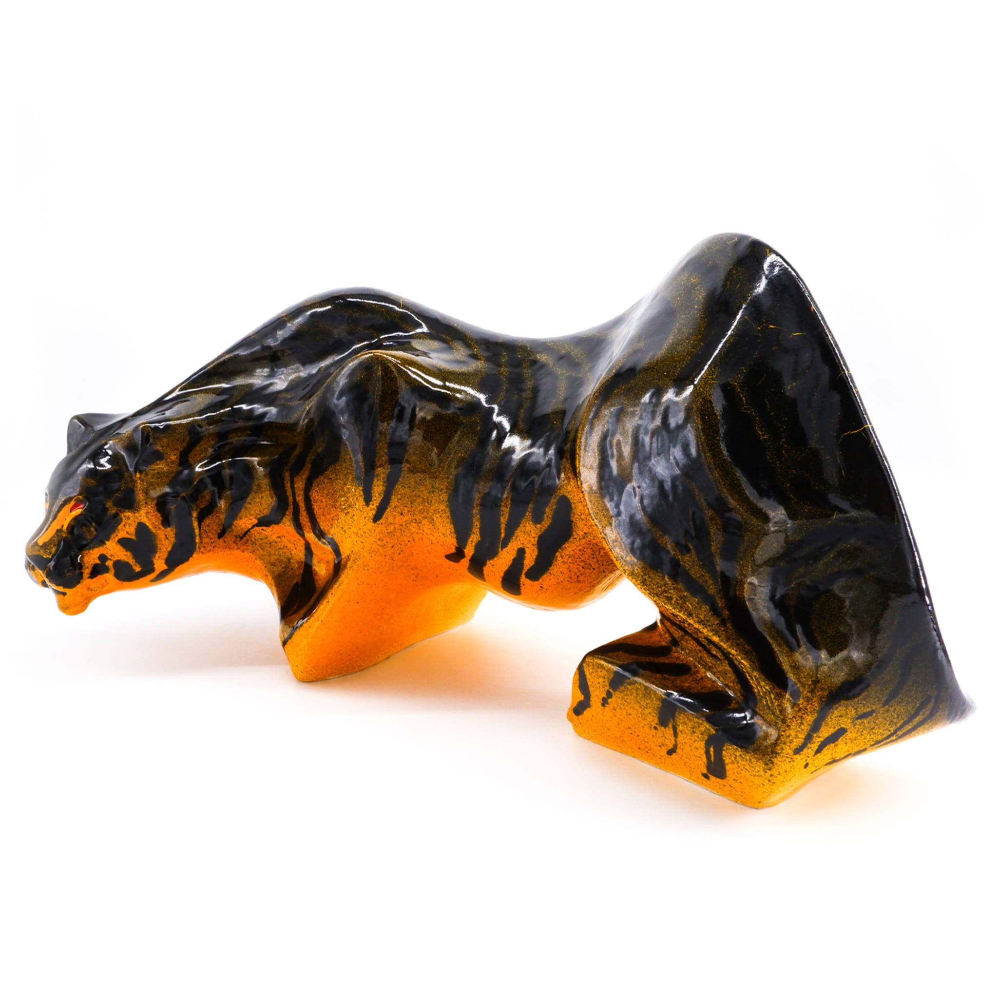 Tora black and orange sculpture - Alternative view 1