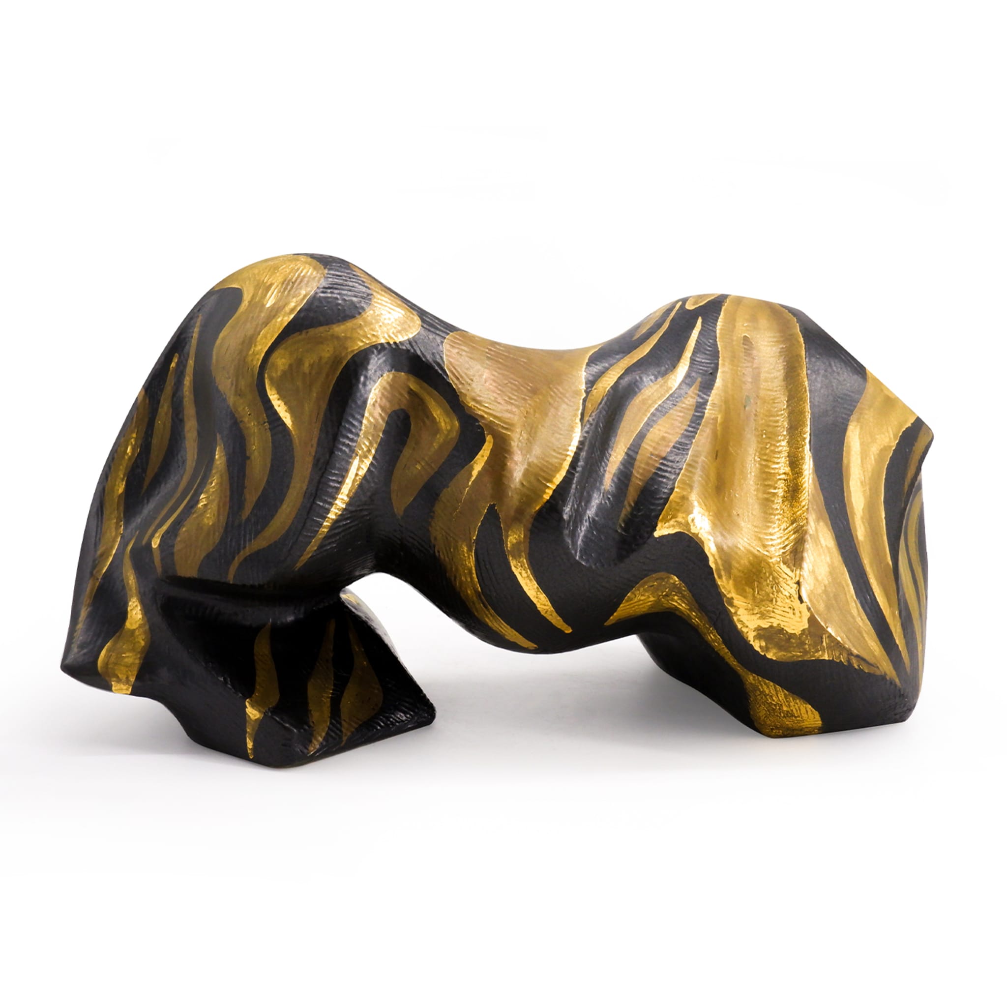 Tora black and gold sculpture - Alternative view 1
