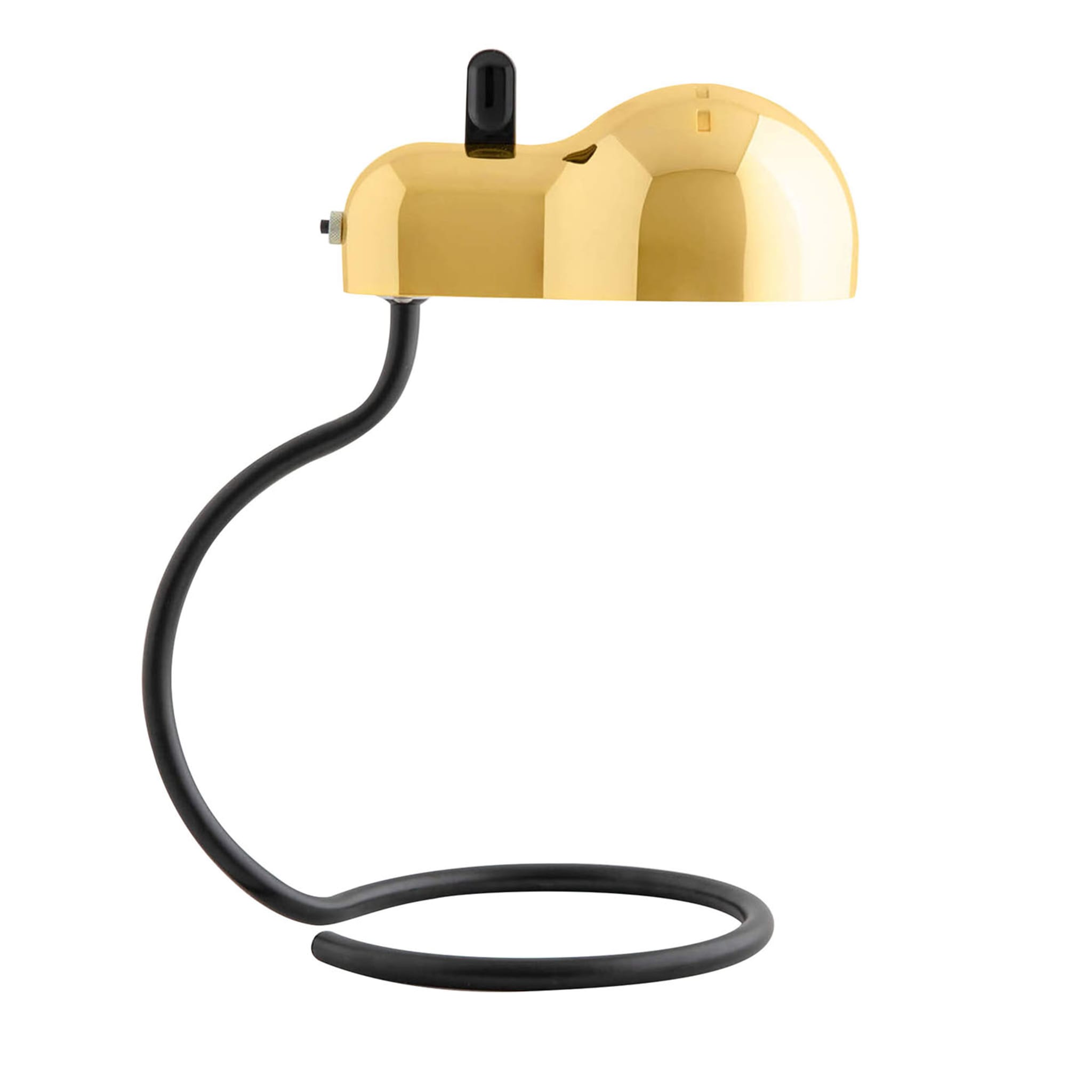 Lámpara de mesa MiniTopo Gold de Joe Colombo - Vista principal