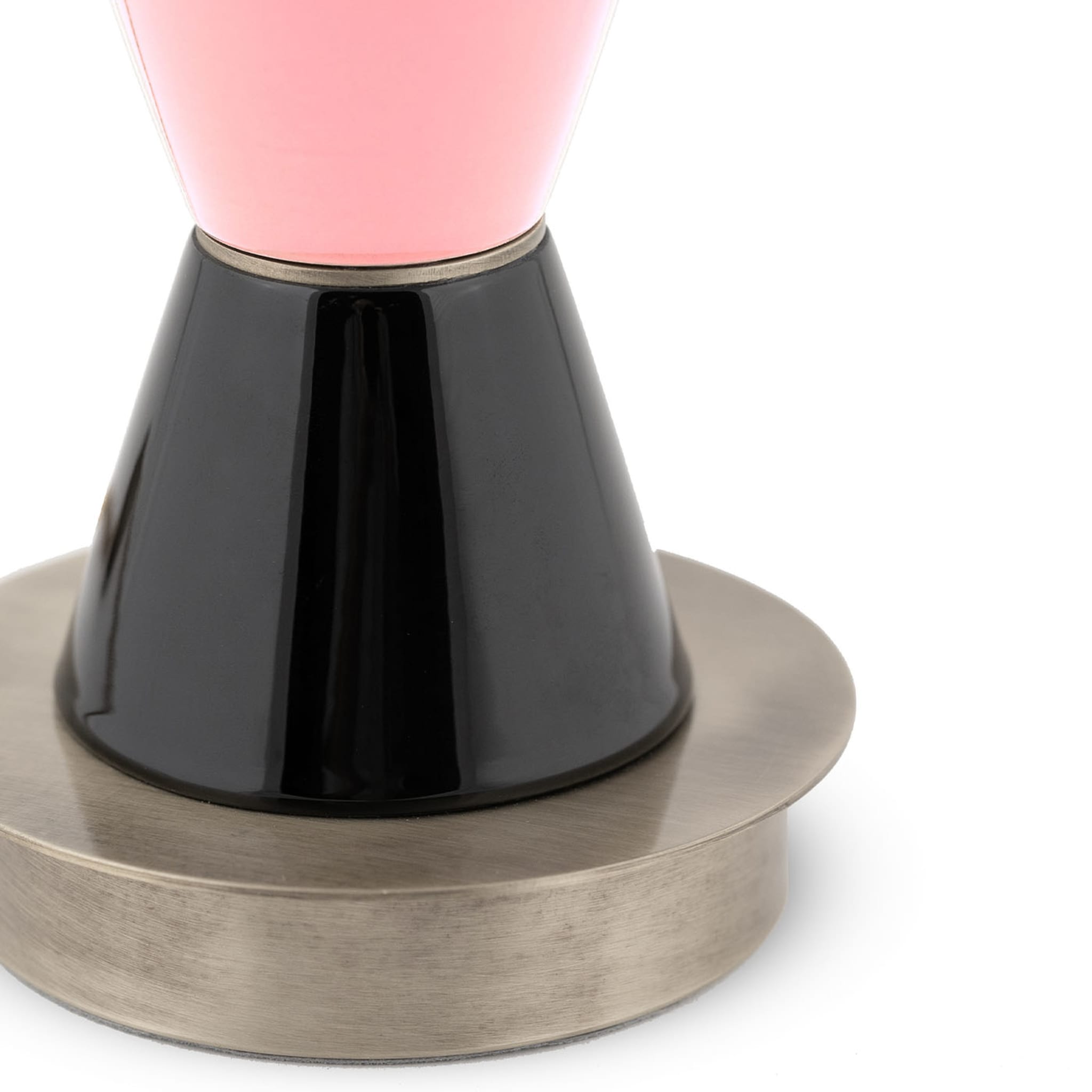 Petite lampe à poser noire et rose Palm - Vue alternative 1