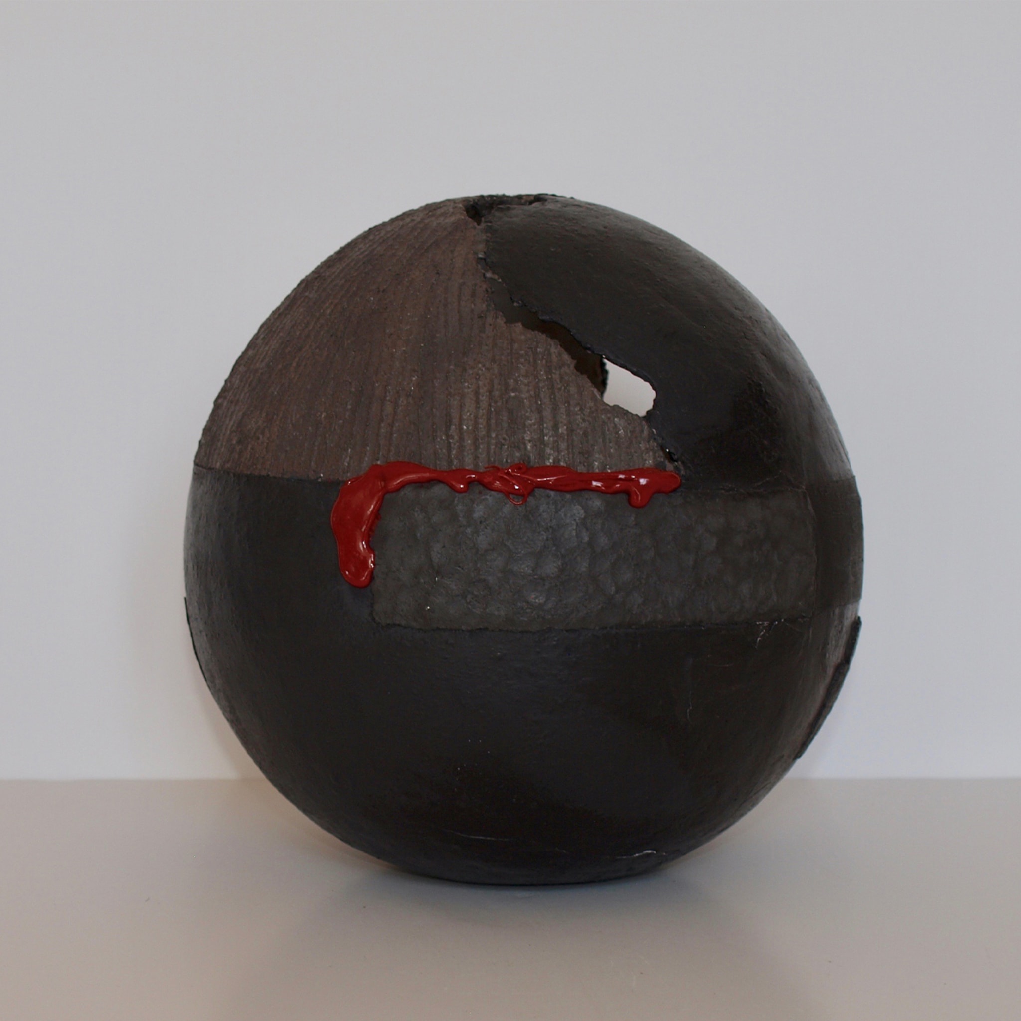 Gray and Red Decorative Globe #92 - Alternative view 1