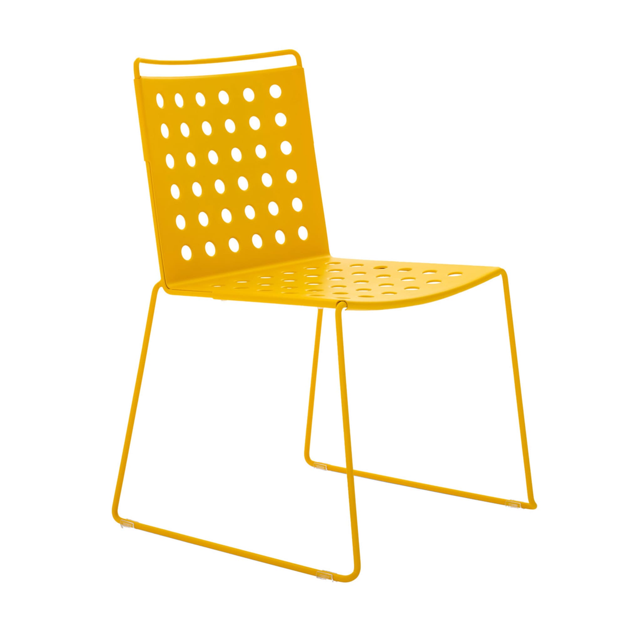 Chaise jaune occupée - Vue principale