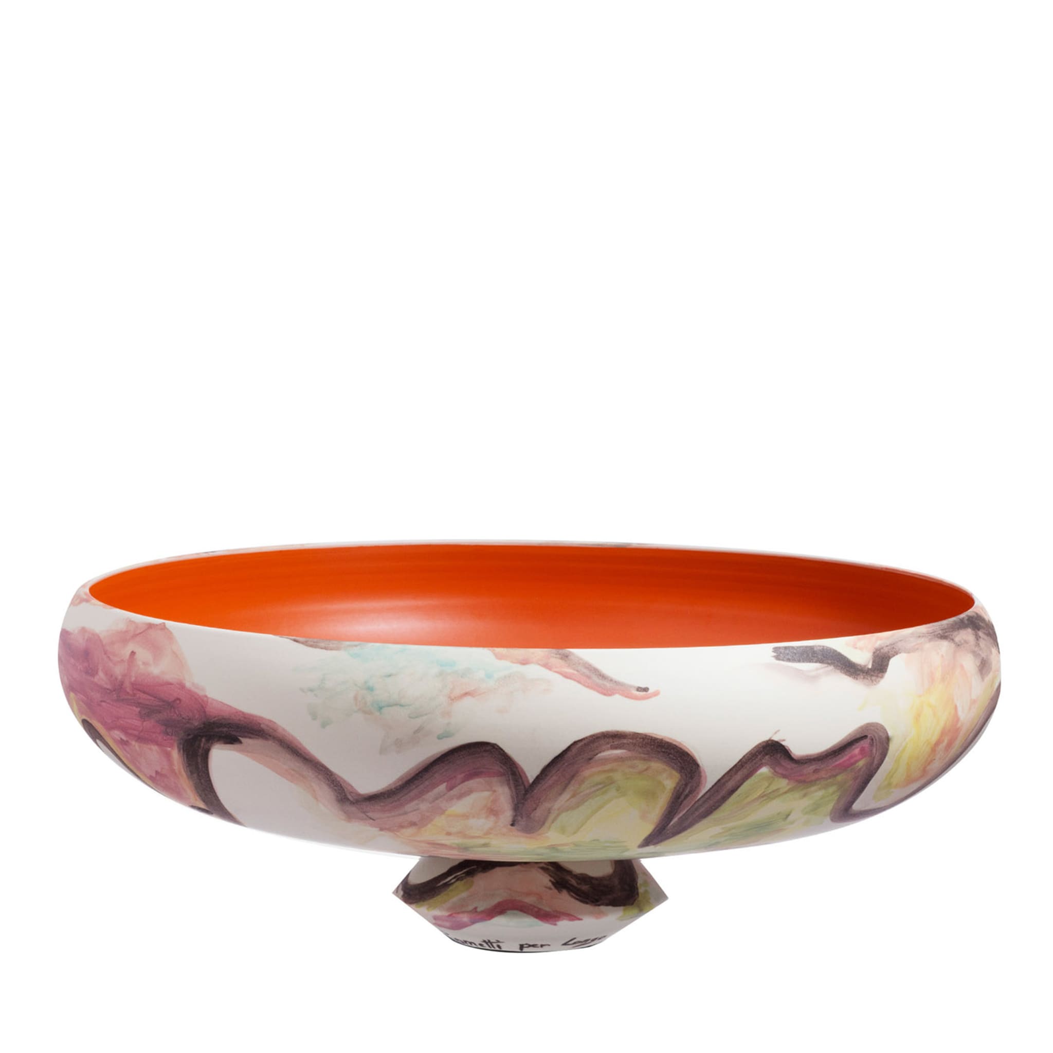 Vulcano Footed Polychrome Centerpiece Bowl - Main view