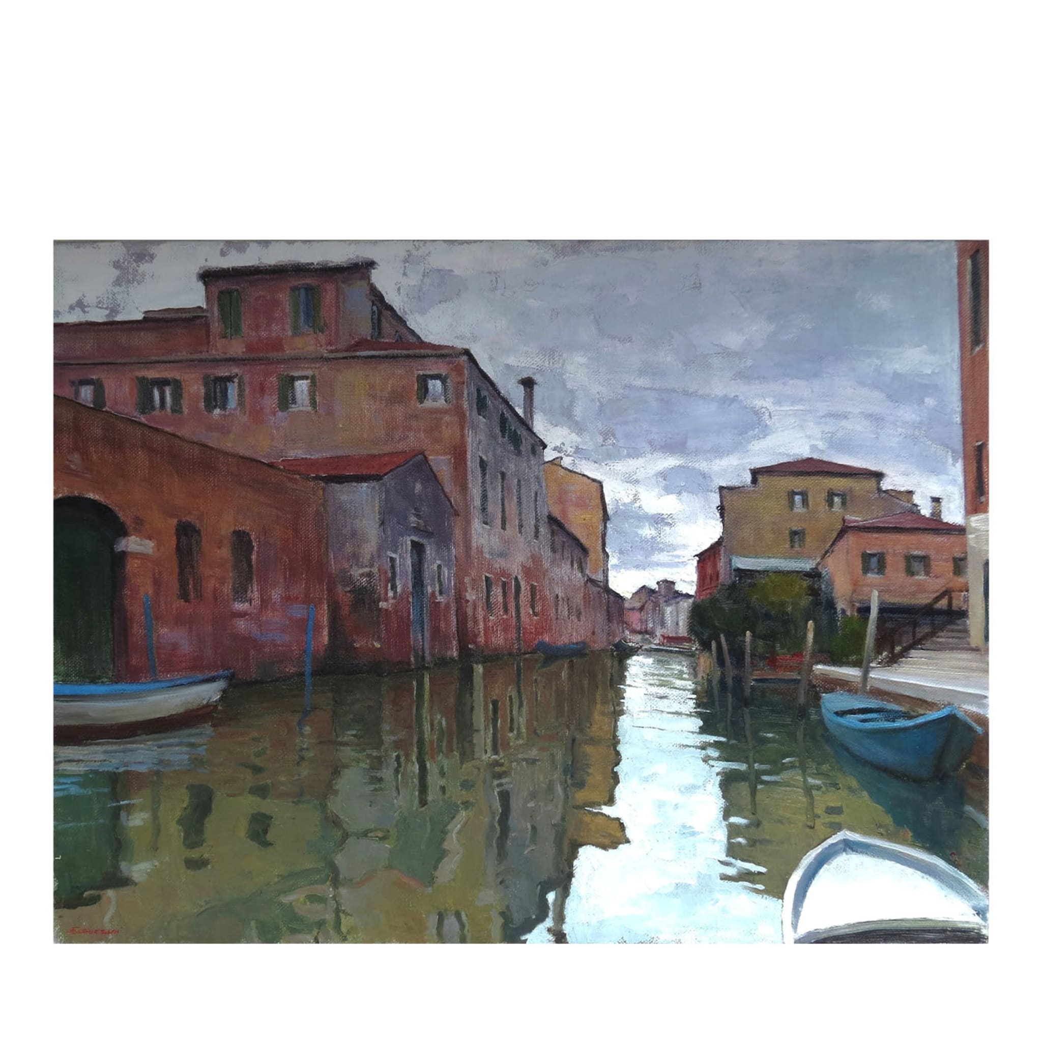 Rio della Sensa Venezia Painting - Main view