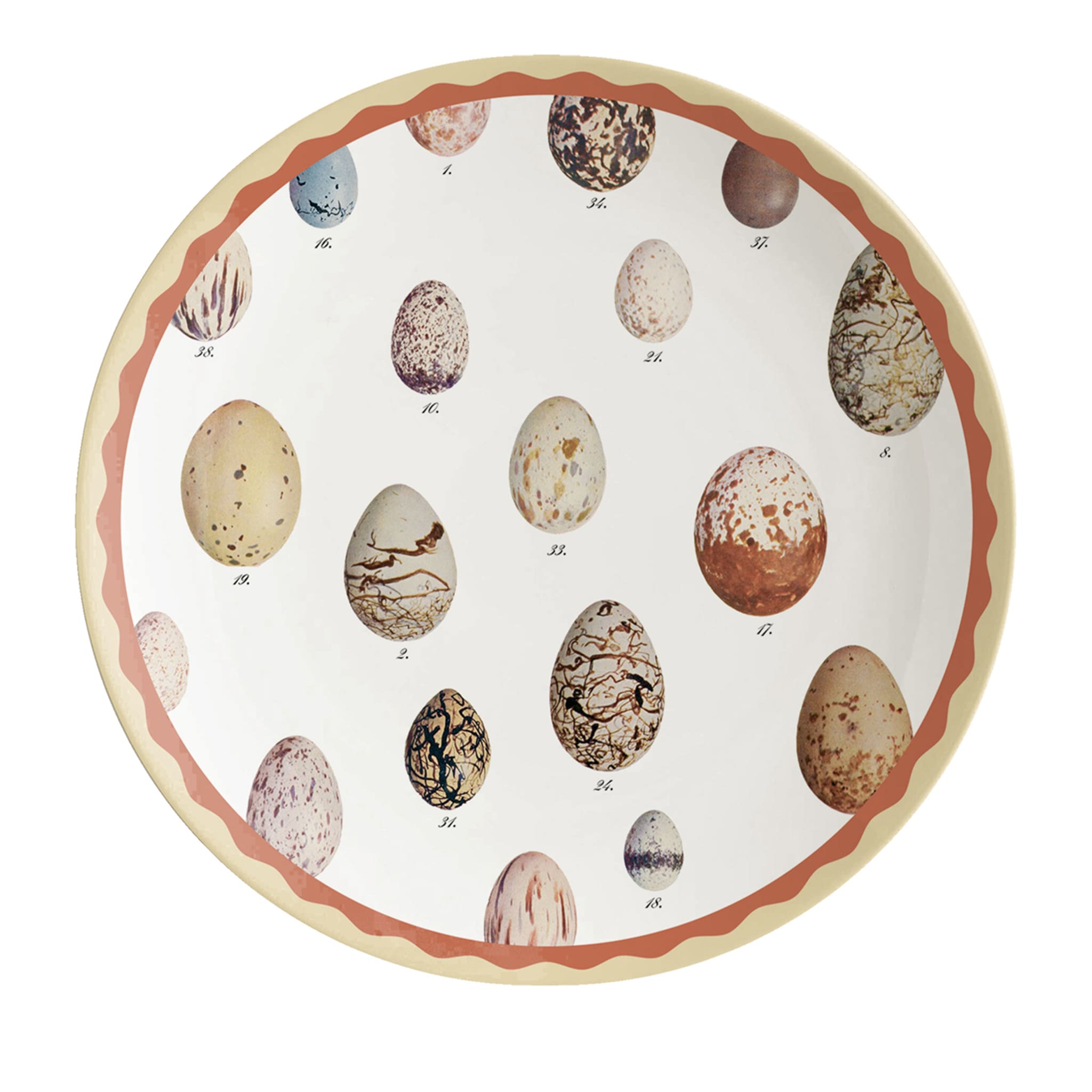 Cabinet De Curiosités Lote de 2 Platos de Postre de Porcelana con Huevos - Vista principal