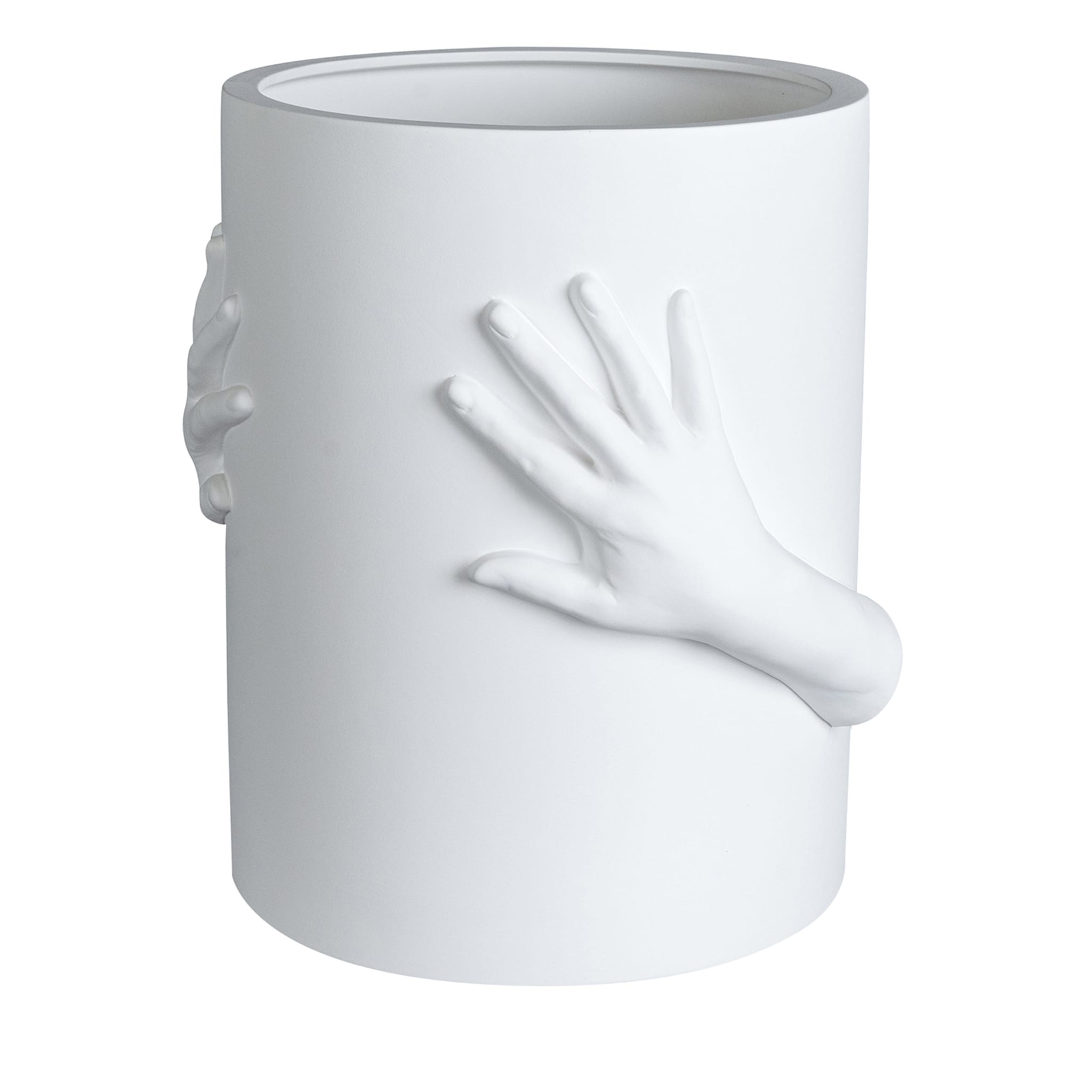 Vaso decorativo bianco Obice David's Hands - Vista principale
