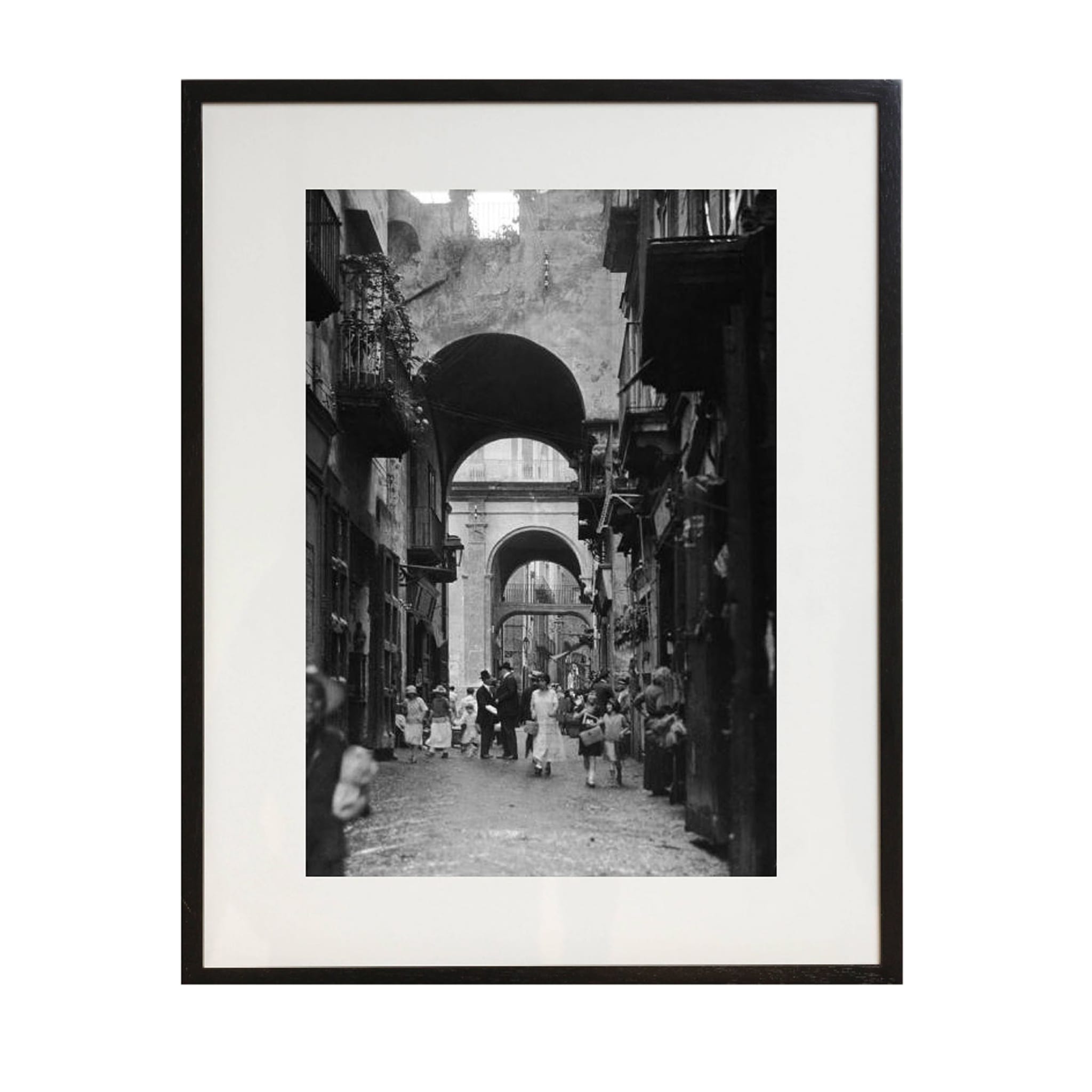 Neapolitan Street Scene Framed Print by Herbert Felton - Main view