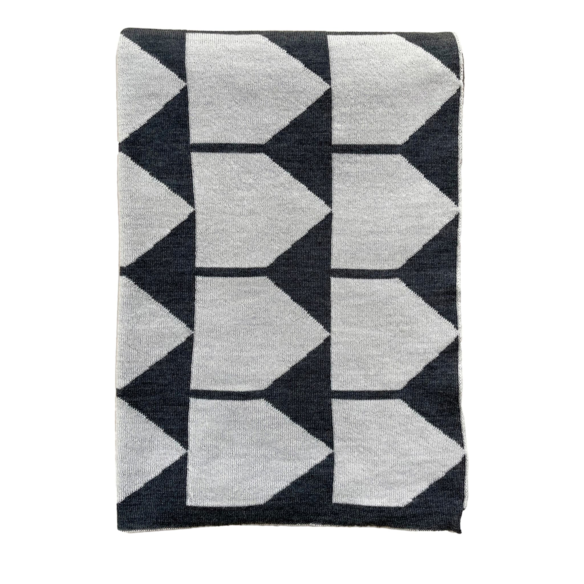 Archetipo Black/White Blanket by Makeyourhome + Walter Terruso - Main view