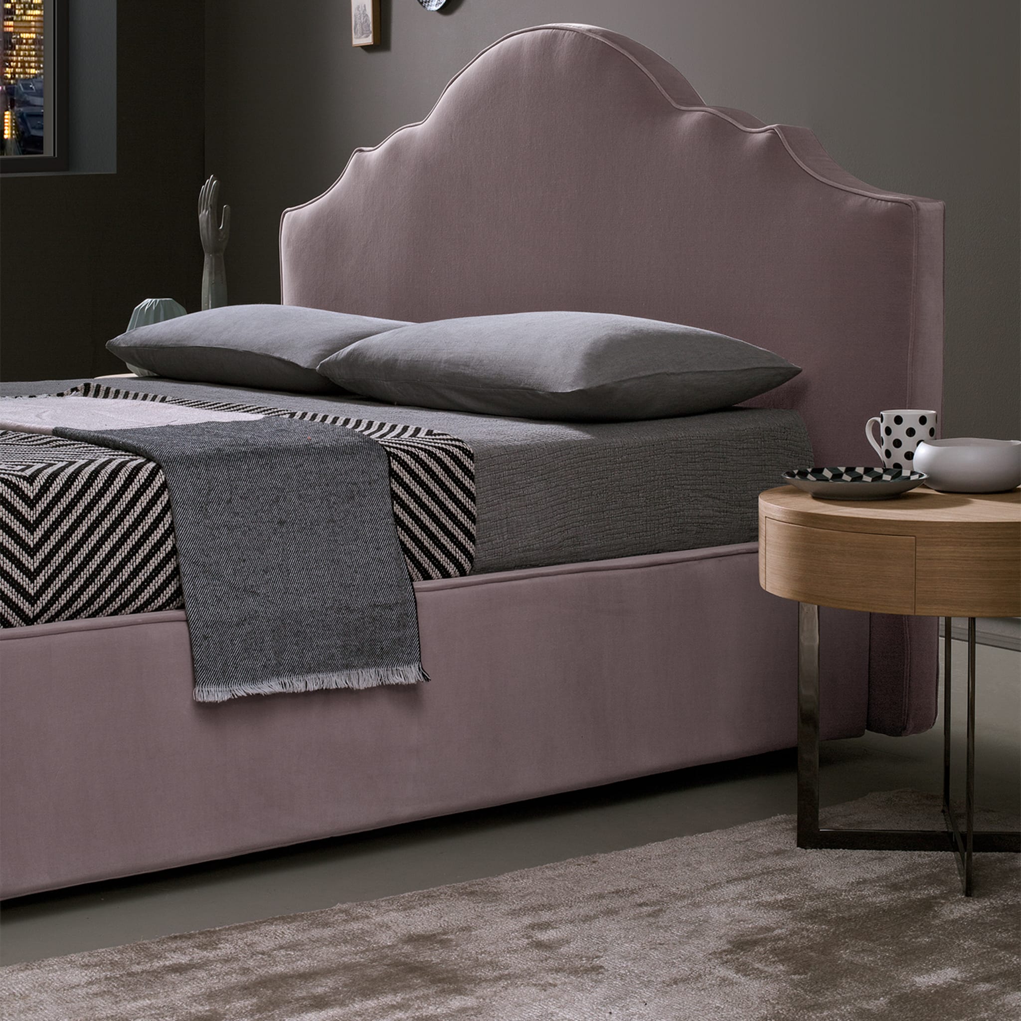 Tiffany Taupe Double Bed - Alternative view 1