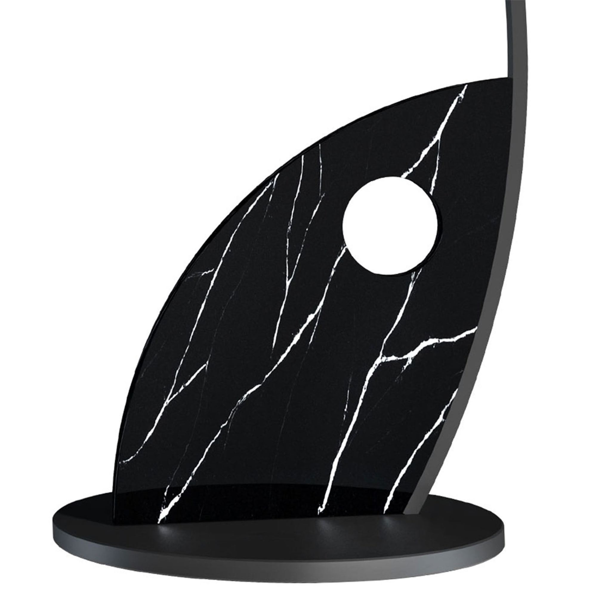 Phoebus Curved Black Floor Lamp - Alternative view 3