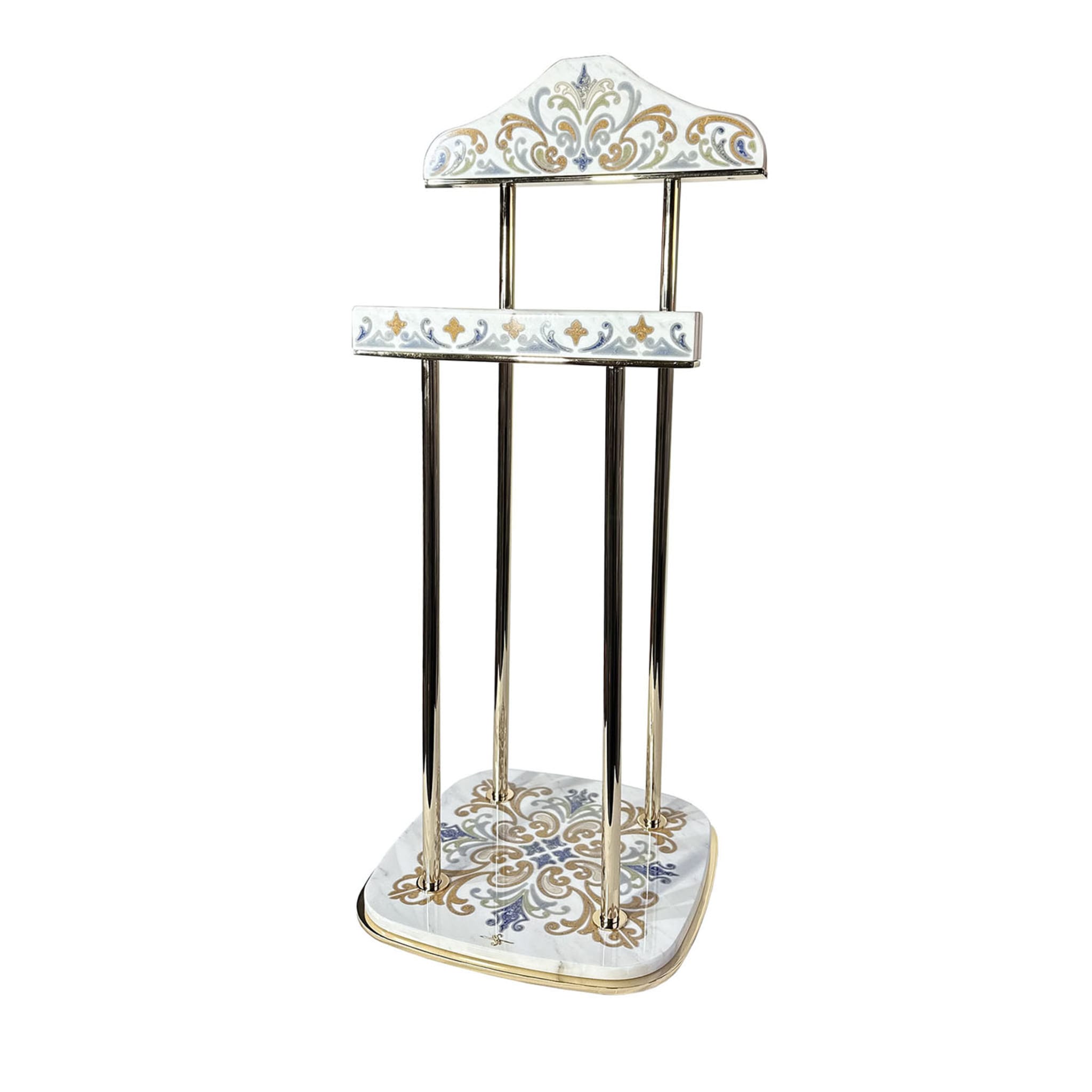 Clothes Rack with Marble Inlay & 24K Gold - Main view