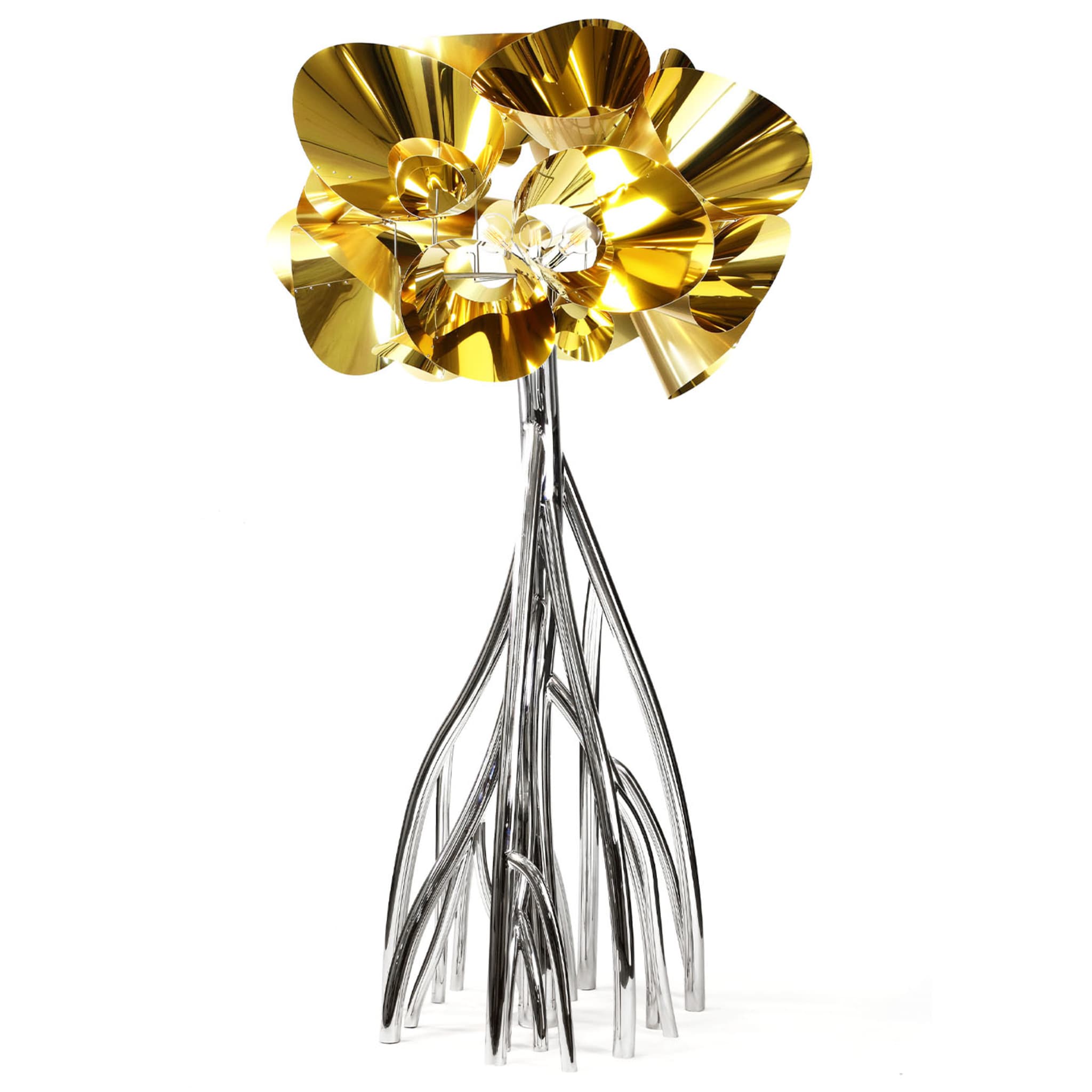 Gold Mangrovia Em Flor Gold Floor Lamp - Alternative view 3