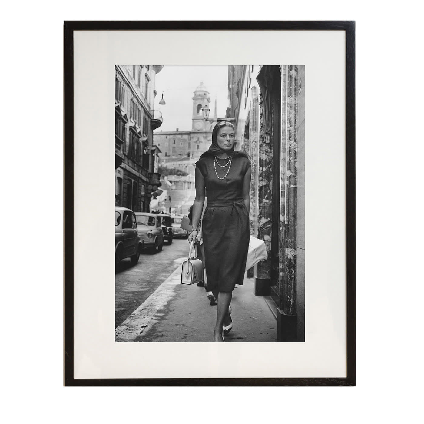 Ingrid Bergman In Rome Framed Print - Getty Images