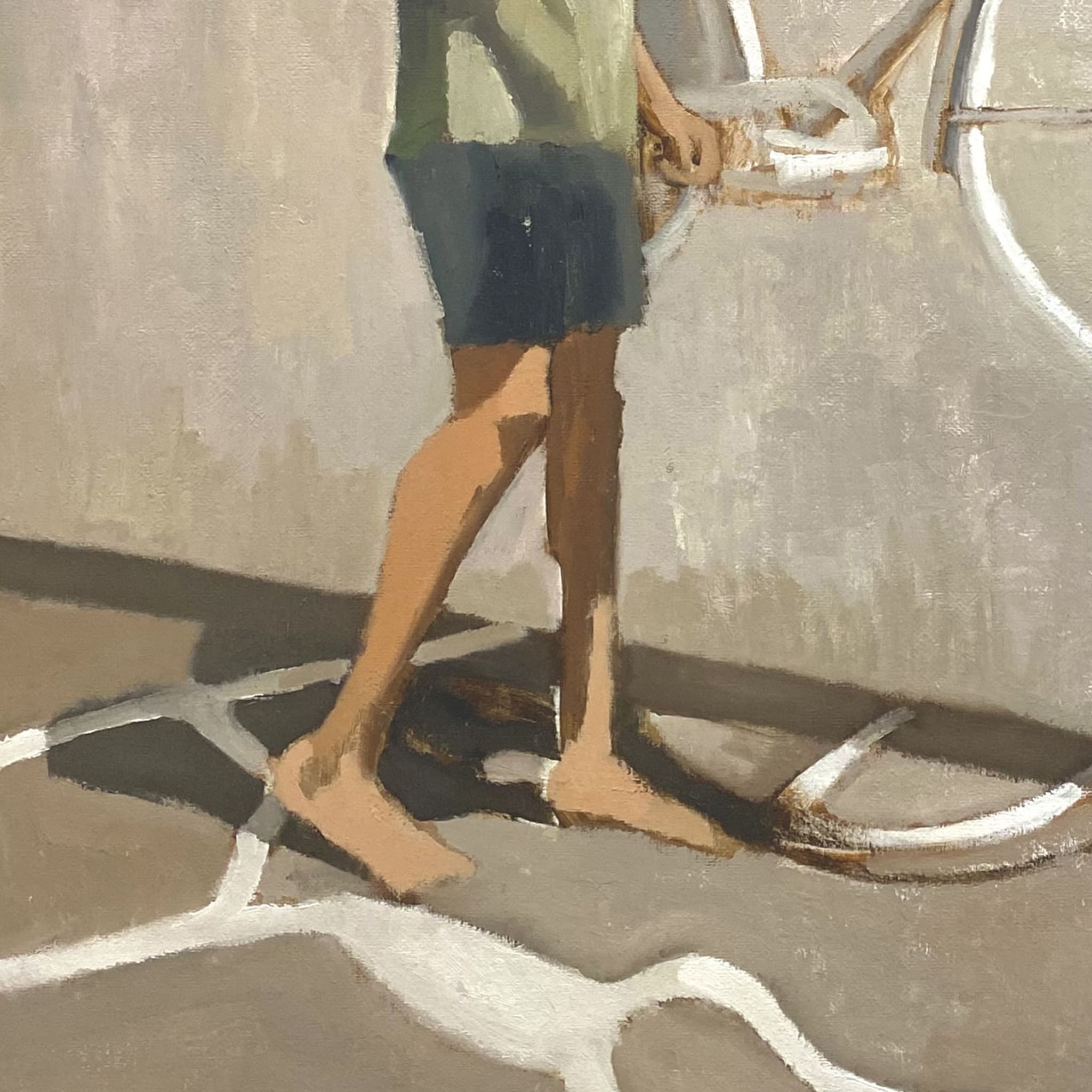 La Bicicletta Oil Painting - Alternative view 2